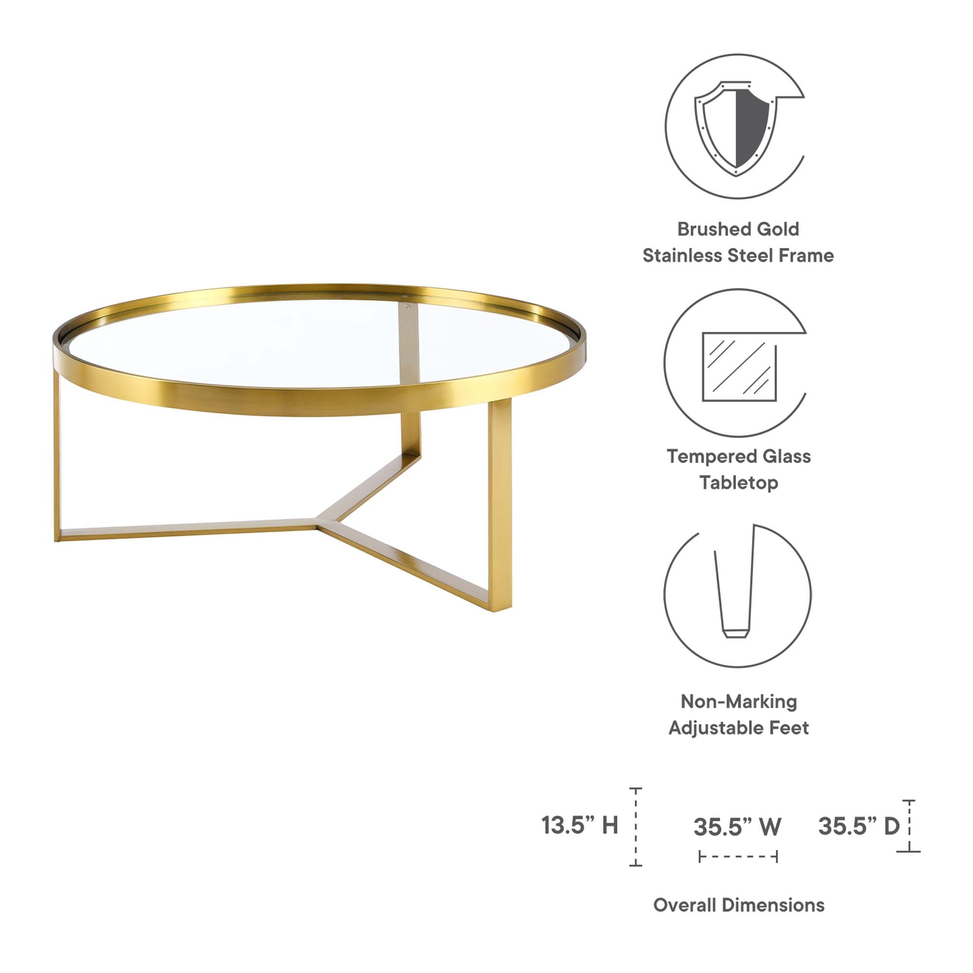 Relay Coffee Table by Modway