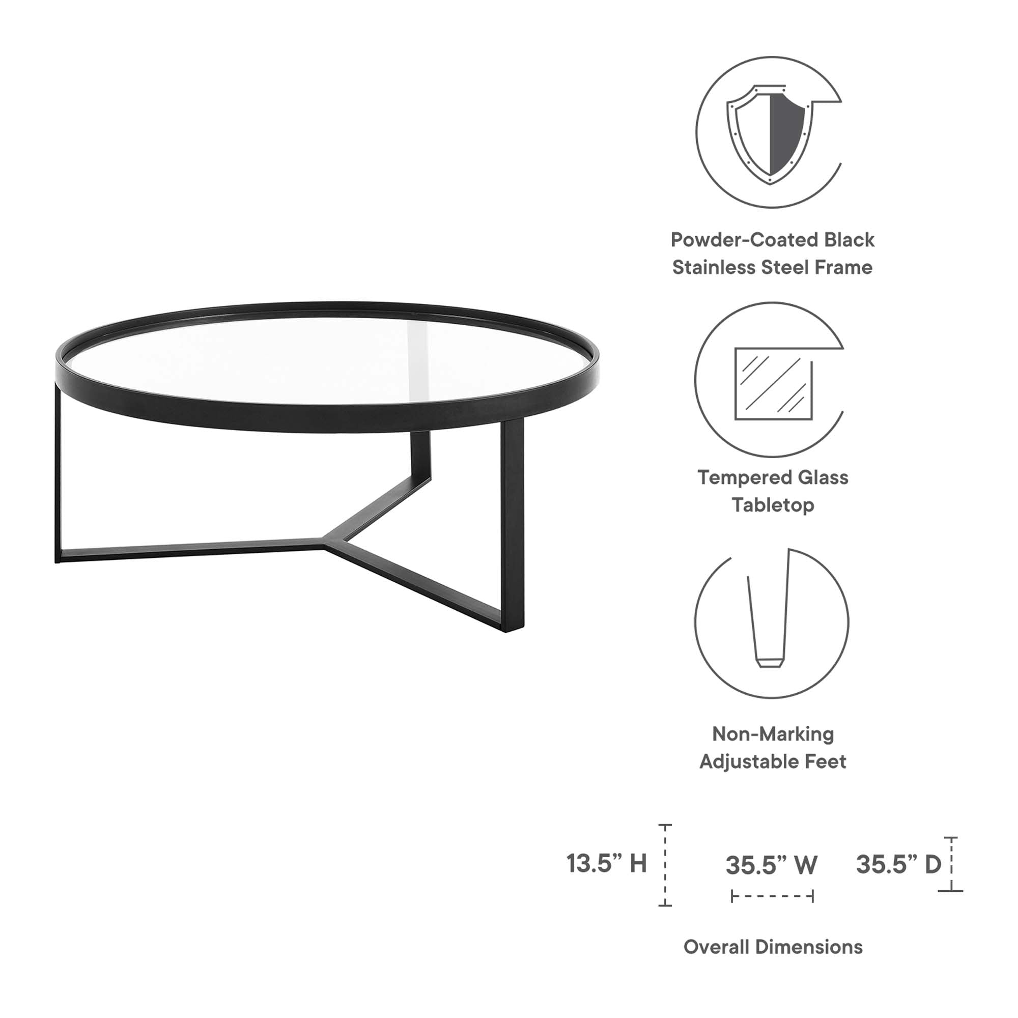 Relay Coffee Table by Modway