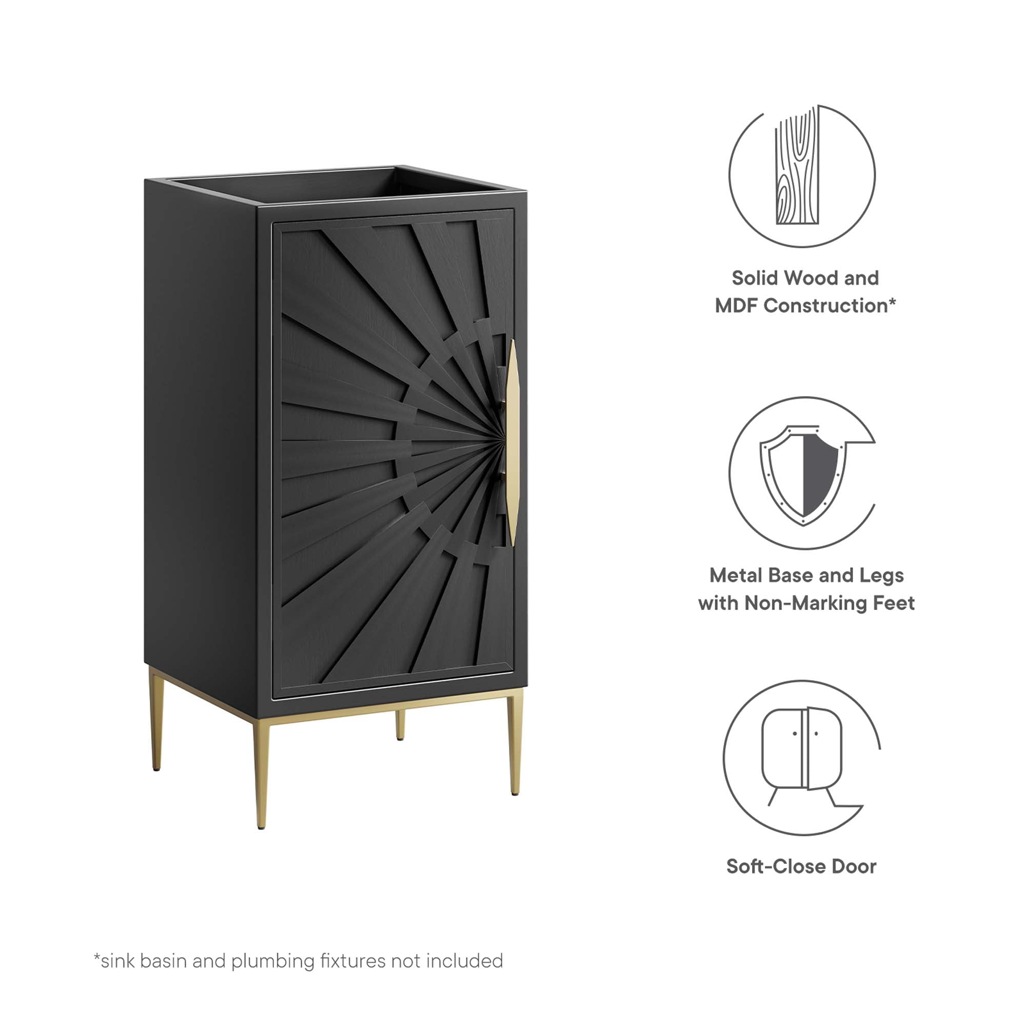 Awaken Bathroom Cabinet Basin Not Included by Modway