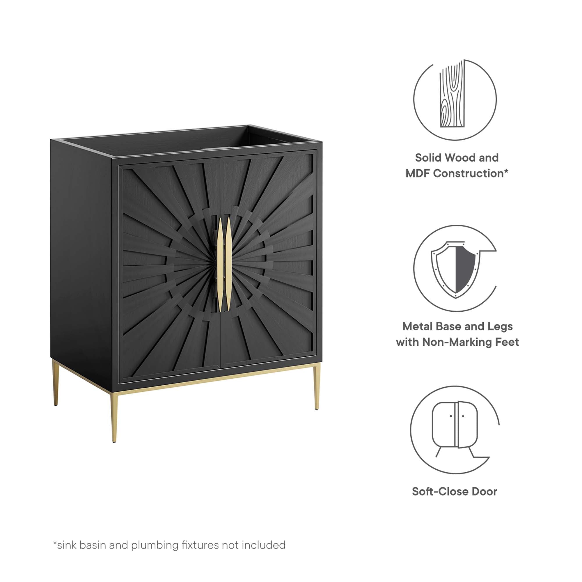 Awaken Bathroom Cabinet Basin Not Included by Modway