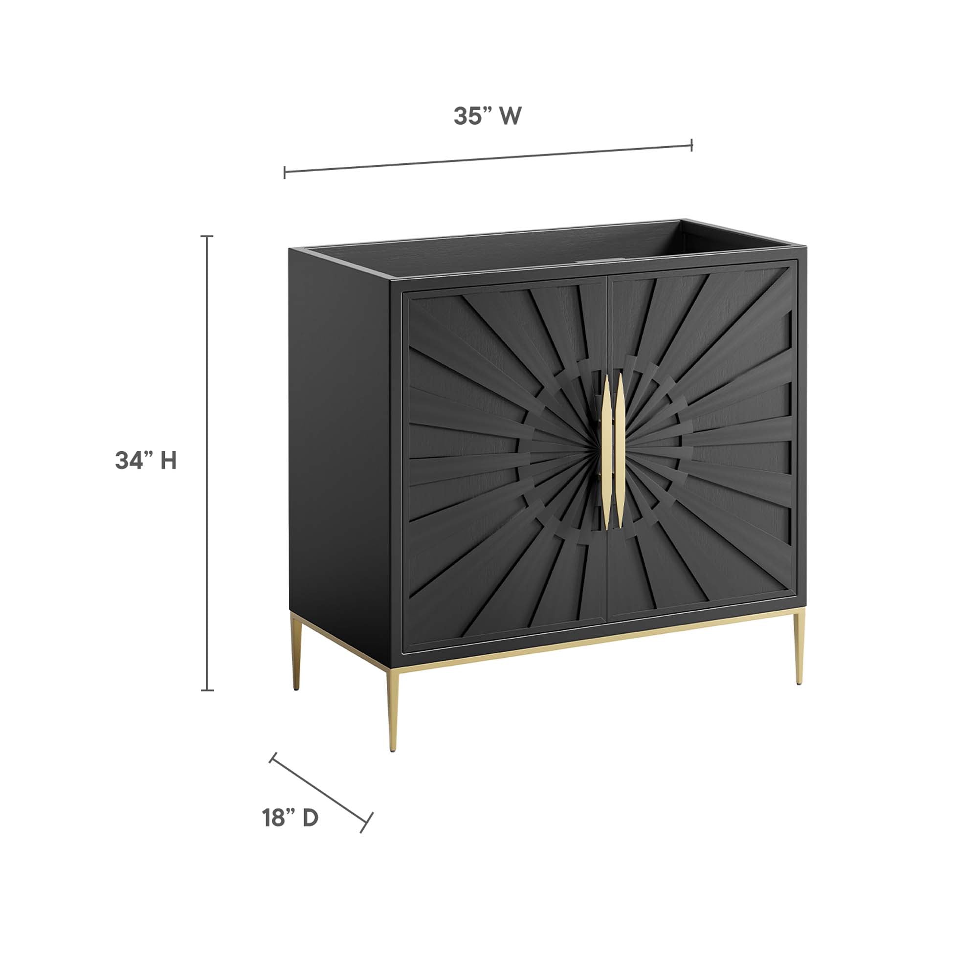 Awaken Bathroom Cabinet Basin Not Included by Modway