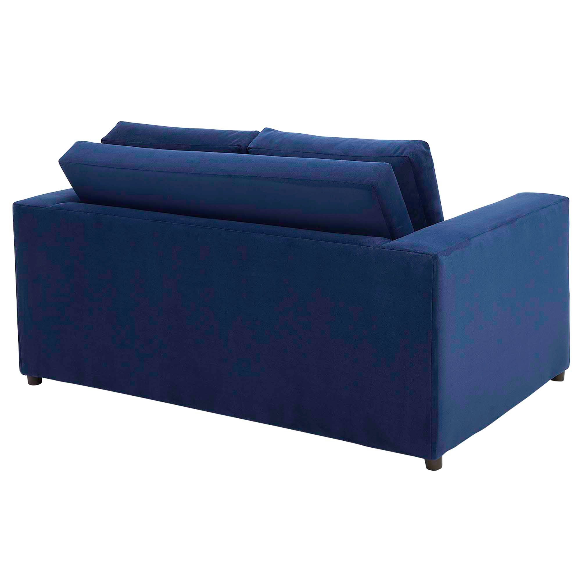 Avendale Velvet Loveseat – Made in the USA With Bench Seat Cushion by Modway