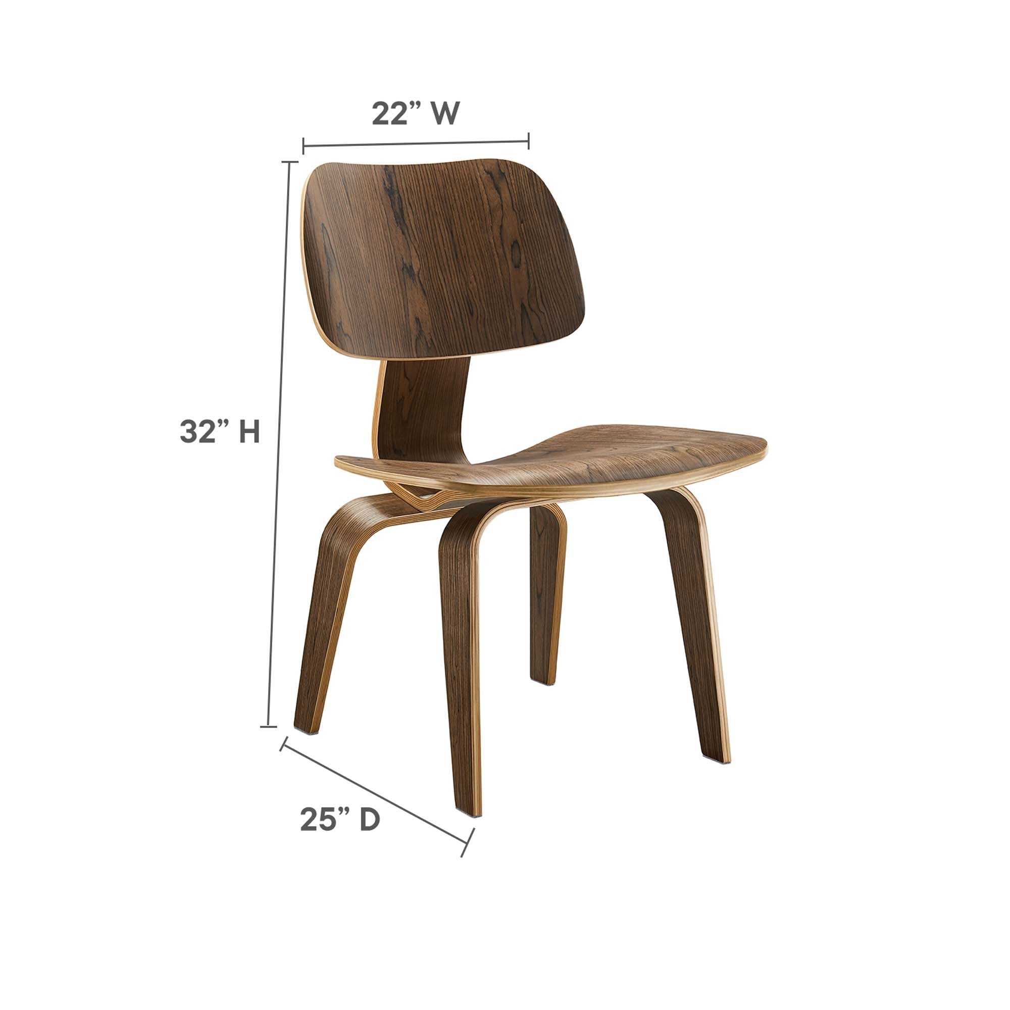 Fathom Dining Wood Side Chair by Modway