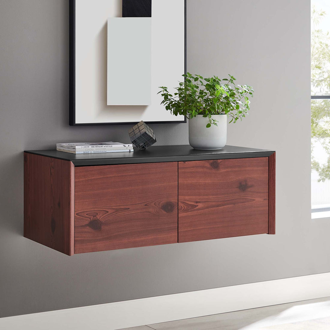 Kinetic Wall-Mount Office Storage Cabinet by Modway