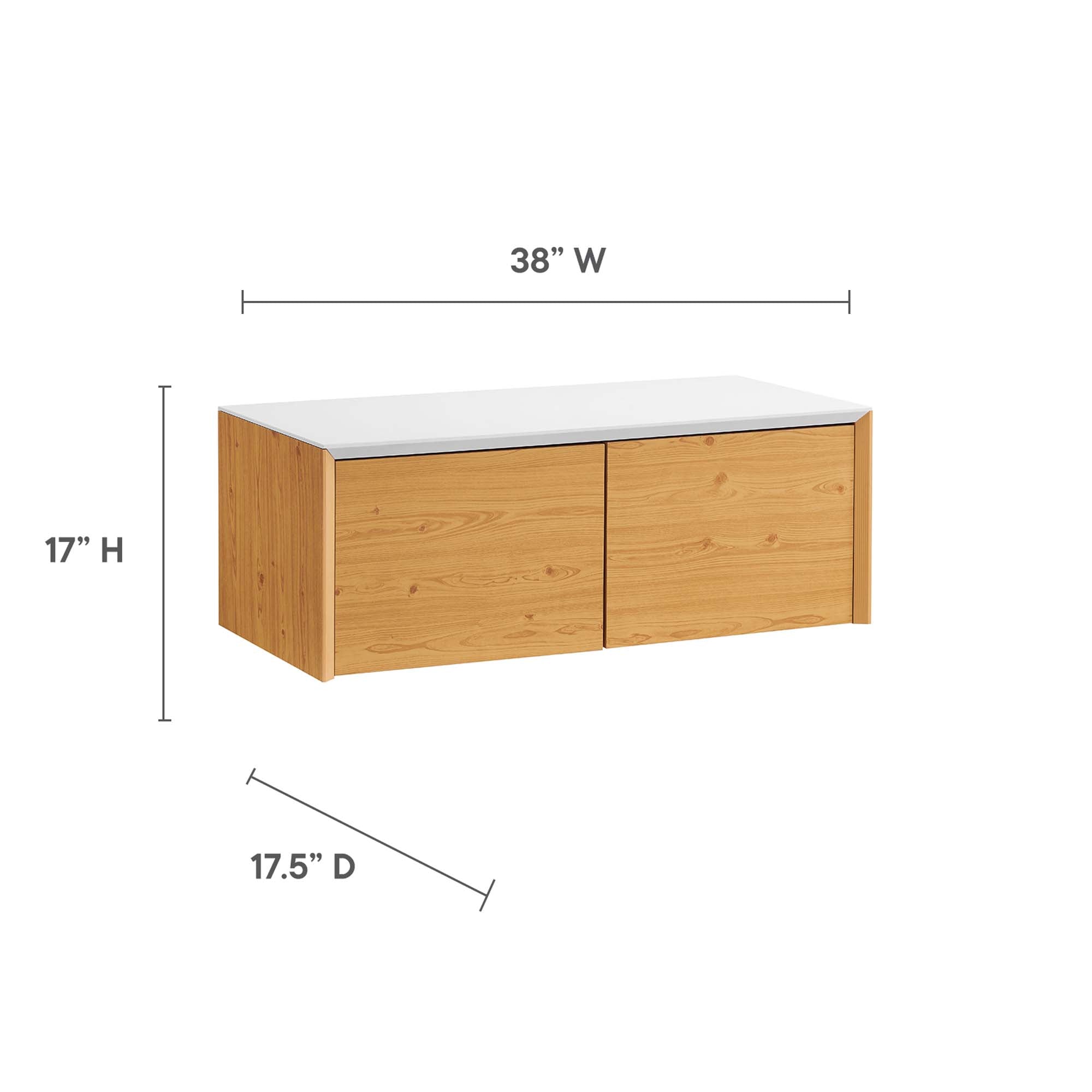 Kinetic Wall-Mount Office Storage Cabinet by Modway