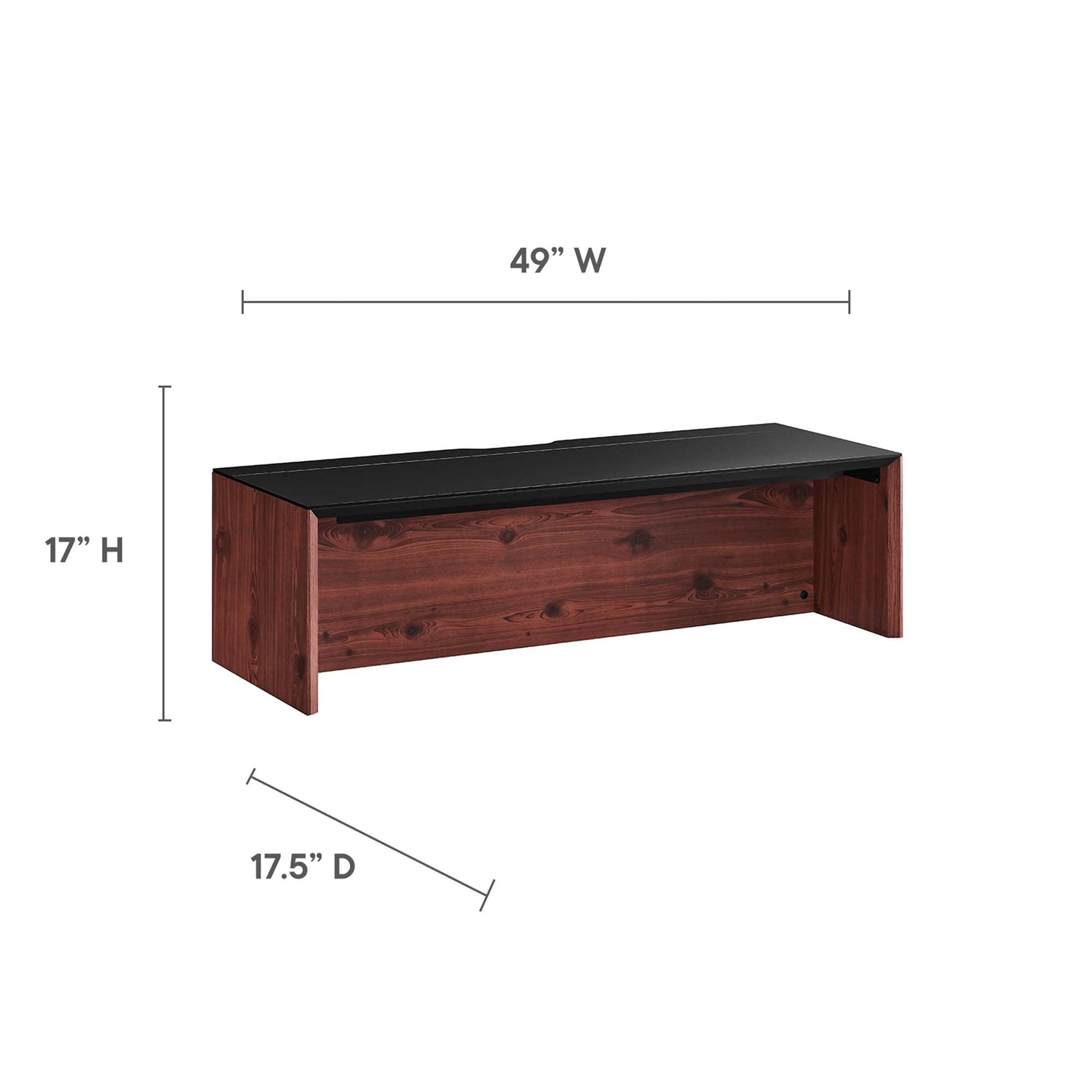 Kinetic 49" Wall-Mount Office Desk by Modway