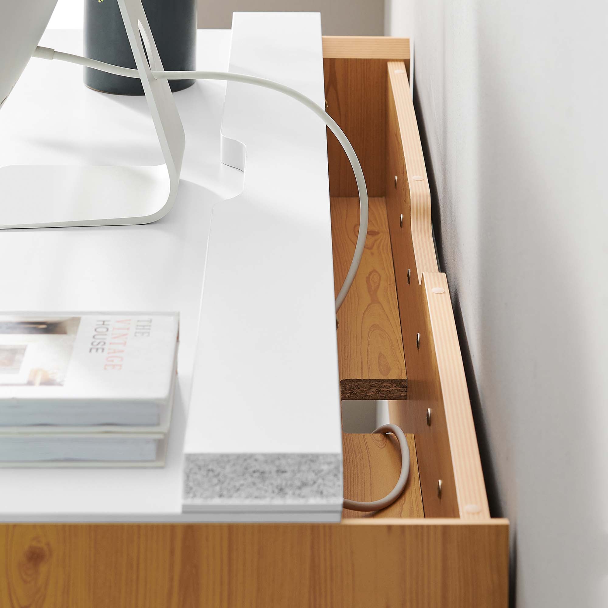 Kinetic 49" Wall-Mount Office Desk by Modway