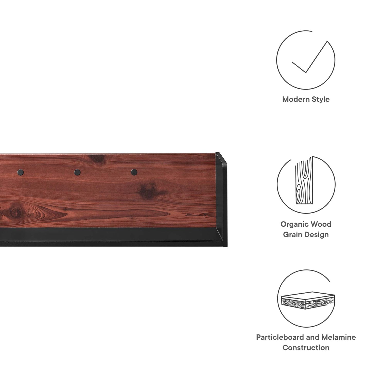 Kinetic Wall-Mount Shelf by Modway