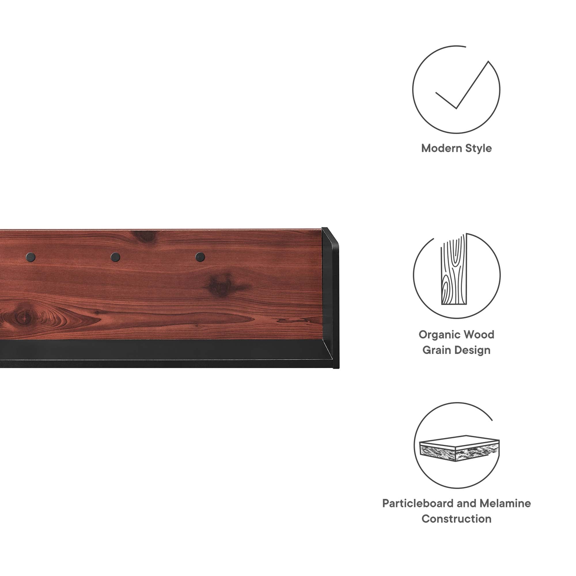 Kinetic Wall-Mount Shelf by Modway