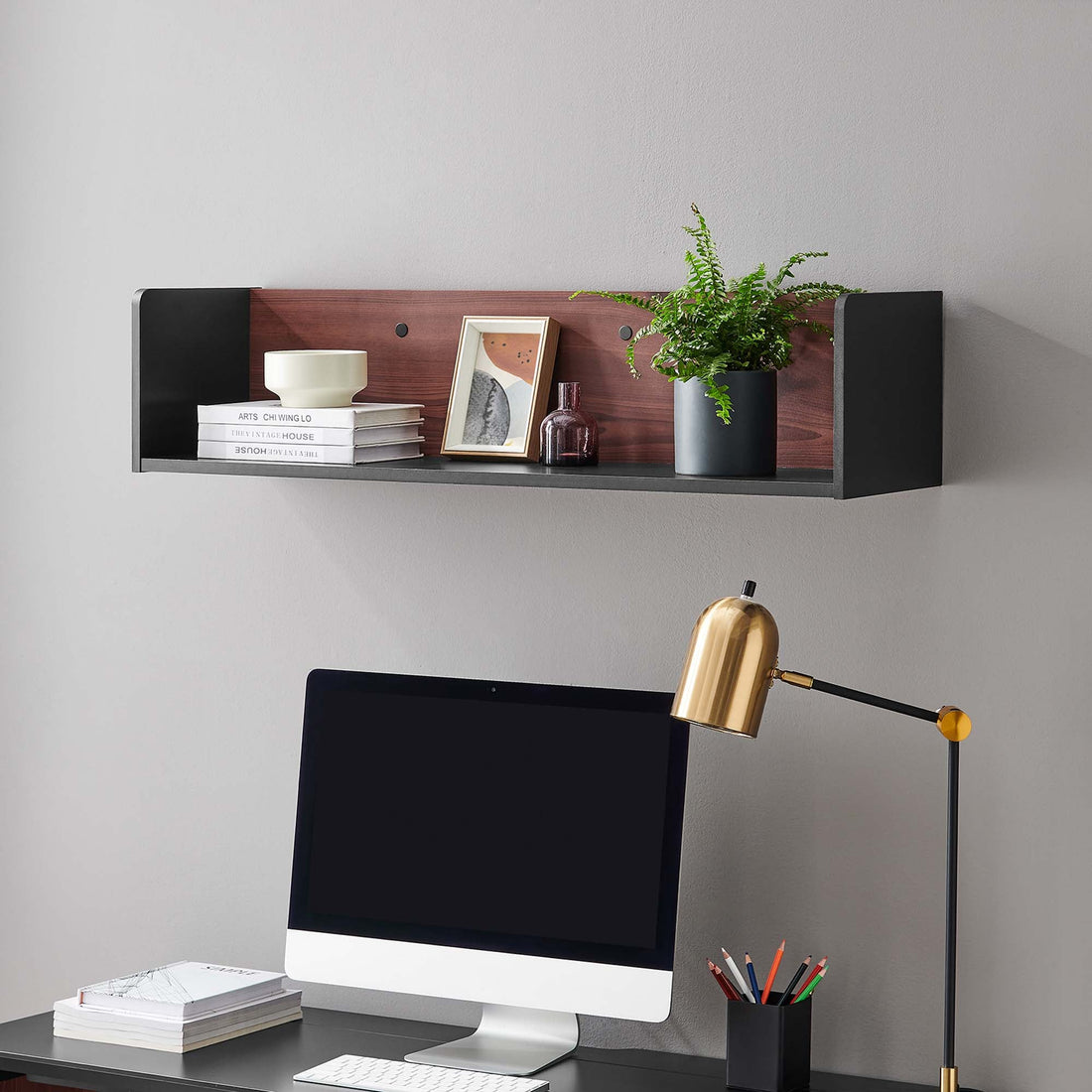 Kinetic Wall-Mount Shelf by Modway