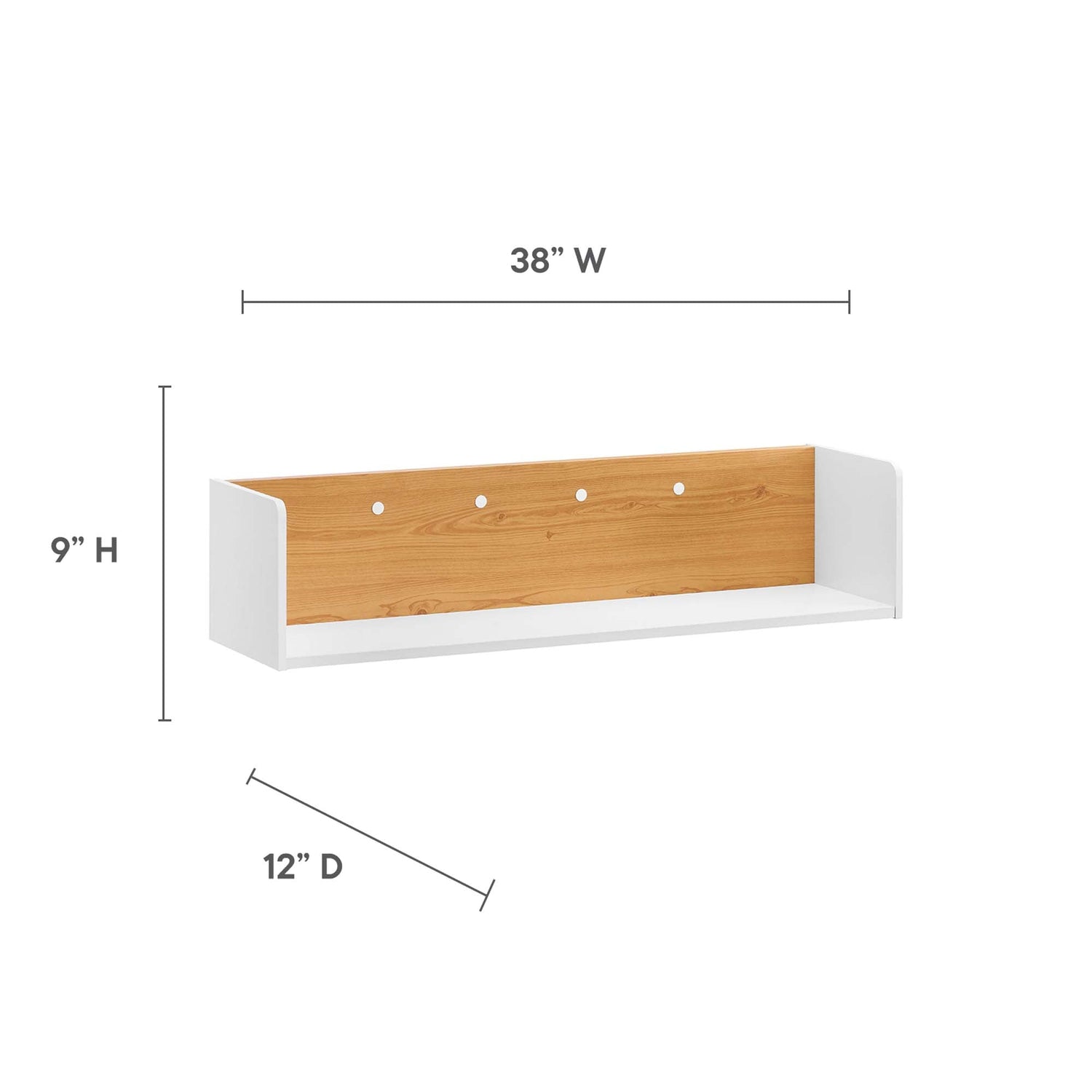Kinetic Wall-Mount Shelf by Modway