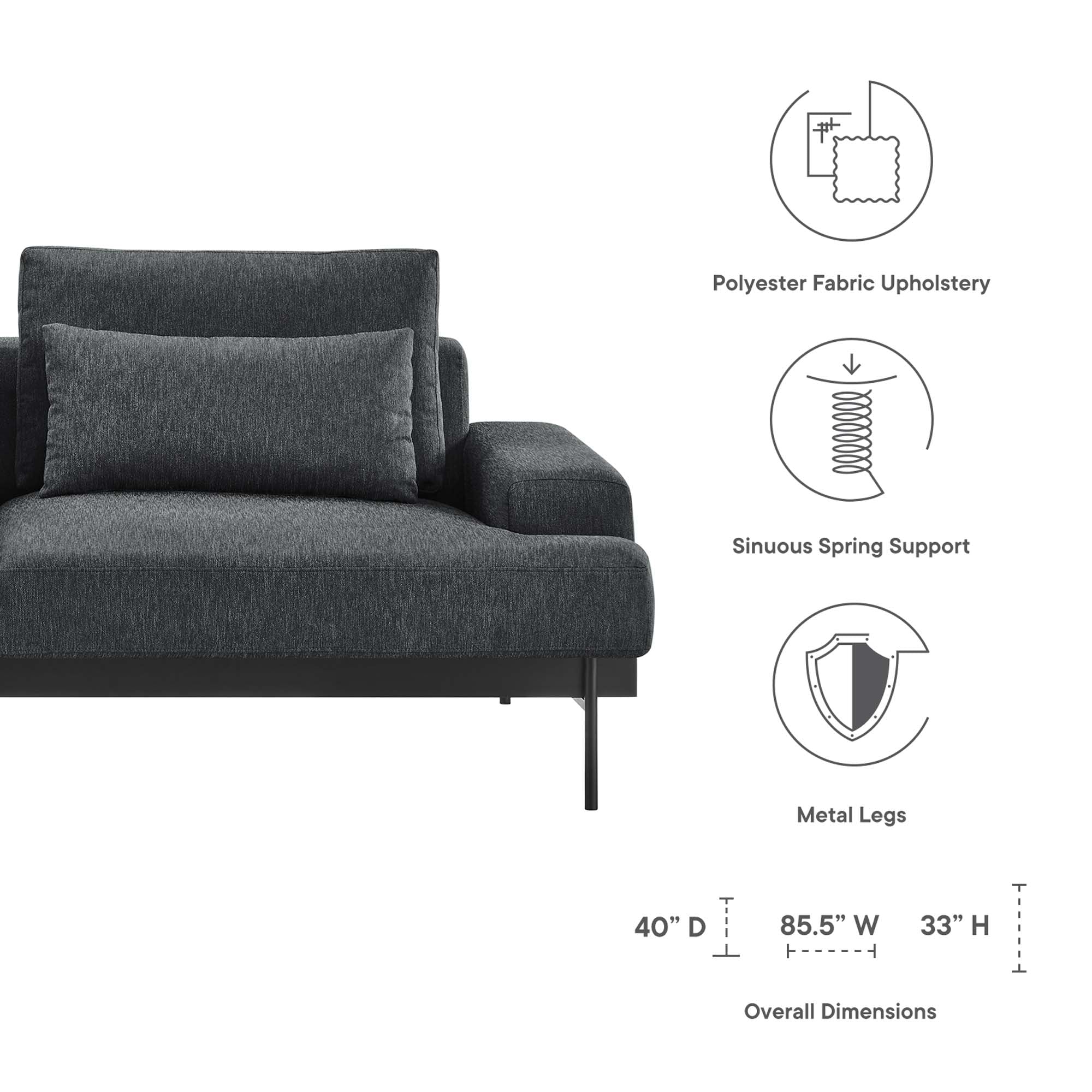 Proximity Upholstered Fabric Sofa by Modway