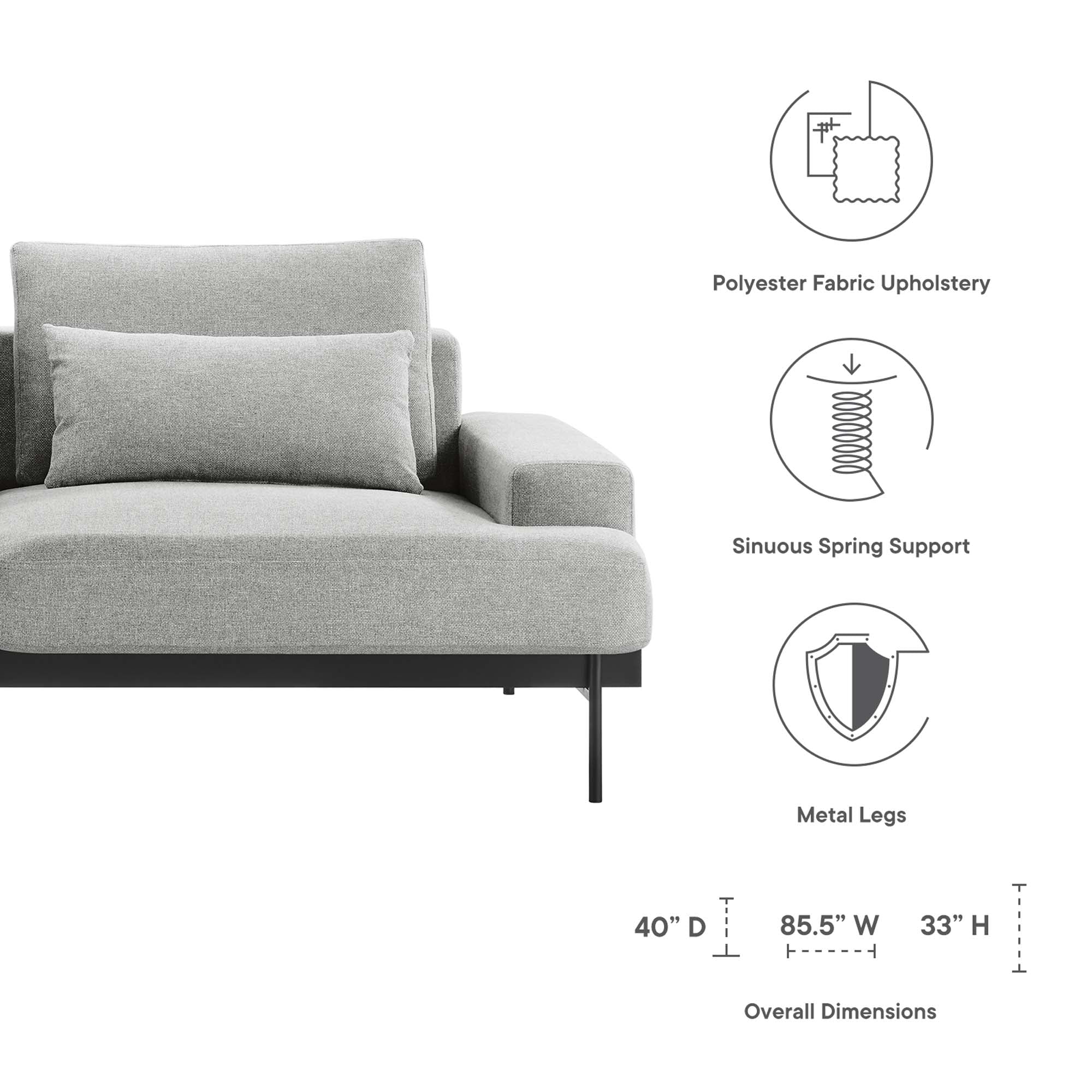 Proximity Upholstered Fabric Sofa by Modway
