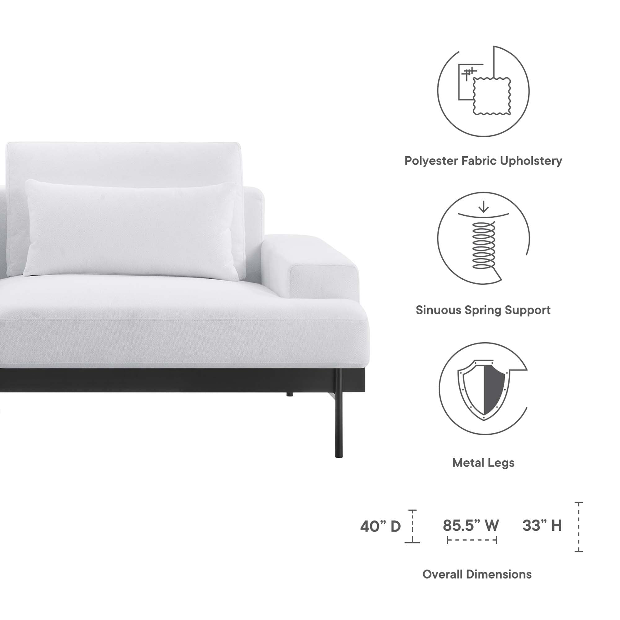 Proximity Upholstered Fabric Sofa by Modway