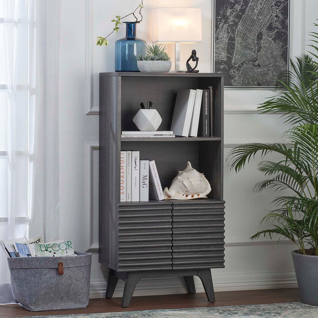Render Display Cabinet Bookshelf by Modway