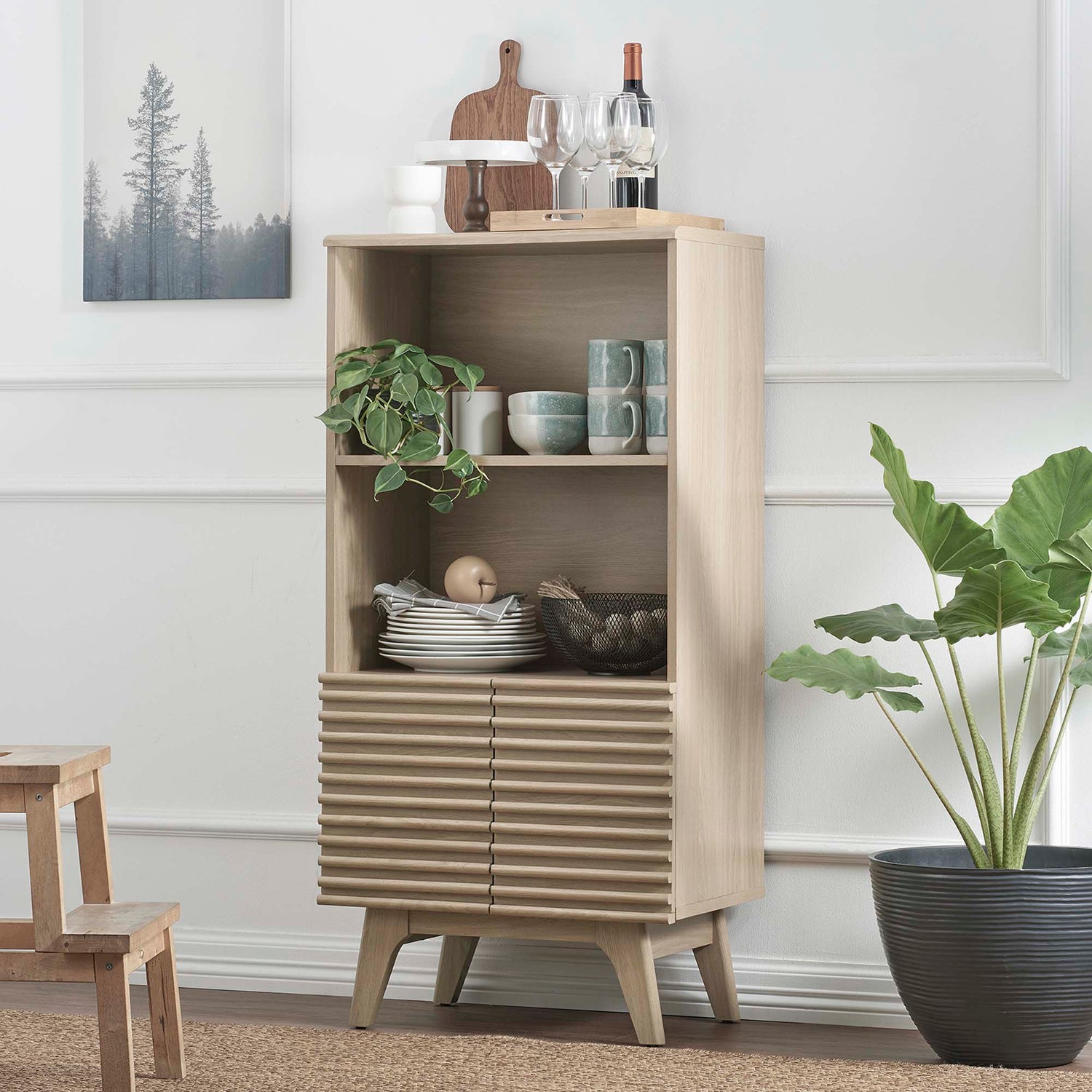 Render Display Cabinet Bookshelf by Modway