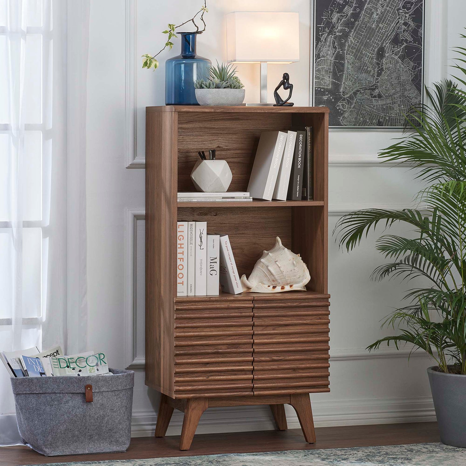 Render Display Cabinet Bookshelf by Modway