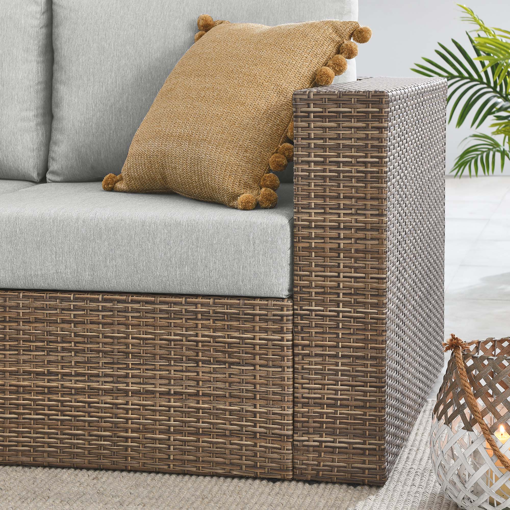 Convene Outdoor Patio Outdoor Patio Right-Arm Loveseat by Modway