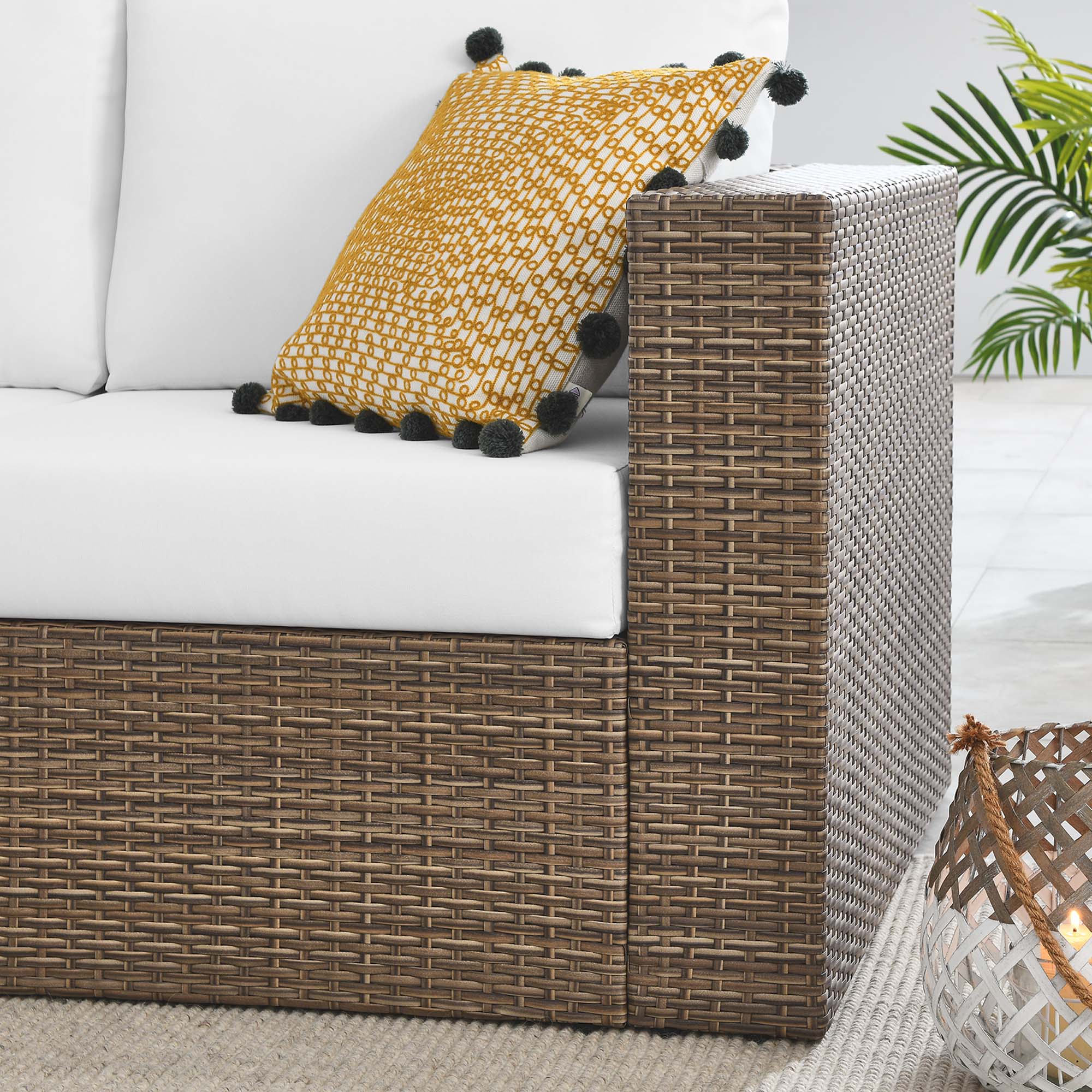 Convene Outdoor Patio Outdoor Patio Right-Arm Loveseat by Modway