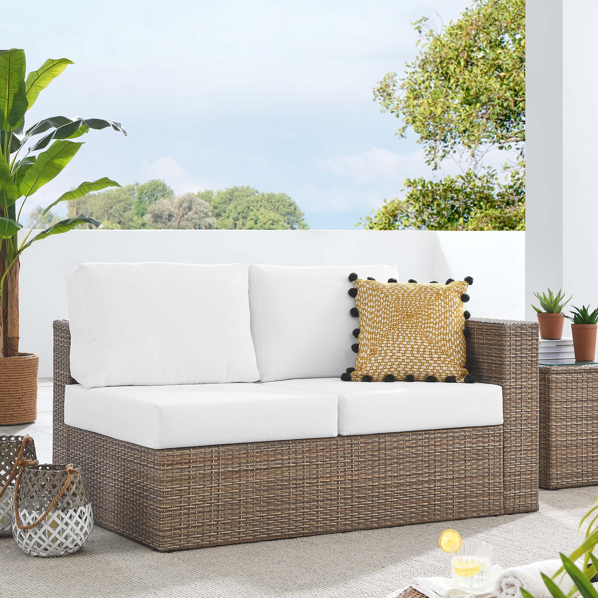 Convene Outdoor Patio Outdoor Patio Right-Arm Loveseat by Modway