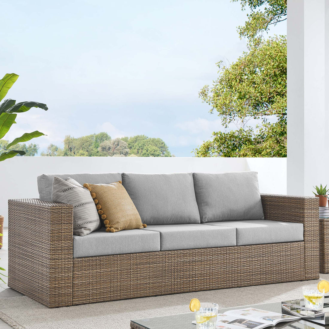 Convene Outdoor Patio Outdoor Patio Sofa by Modway