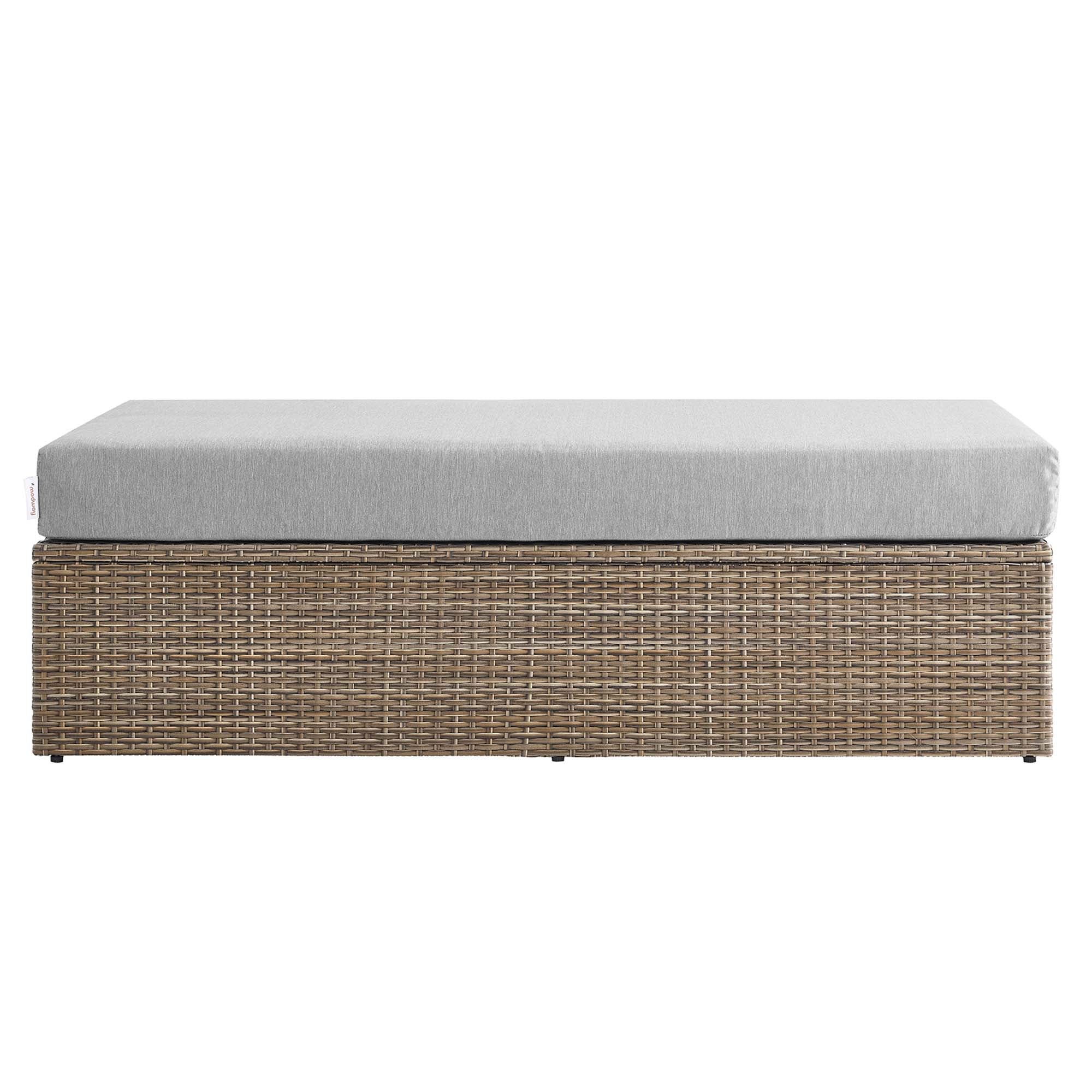 Convene Outdoor Patio Outdoor Patio Rectangle Ottoman by Modway