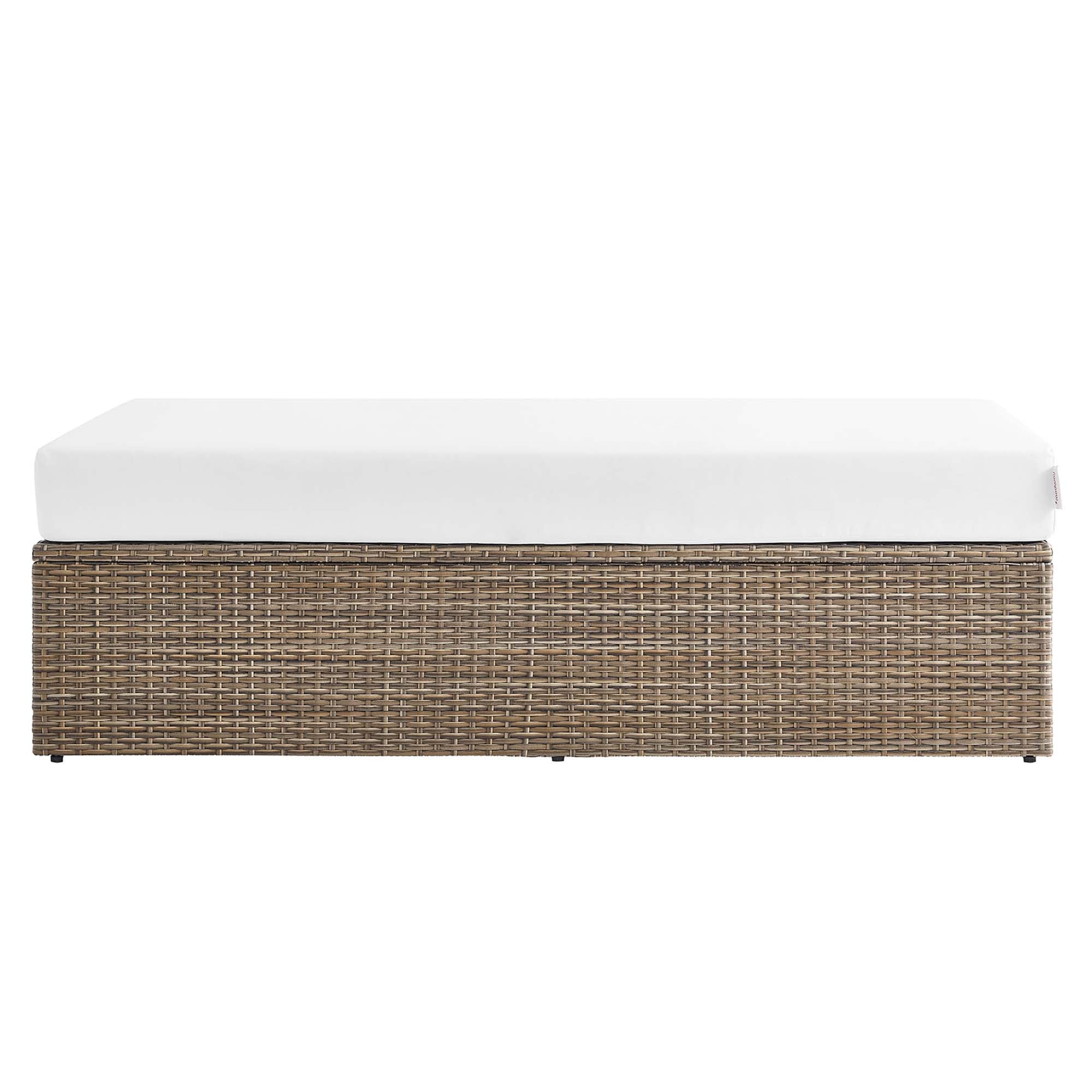 Convene Outdoor Patio Outdoor Patio Rectangle Ottoman by Modway