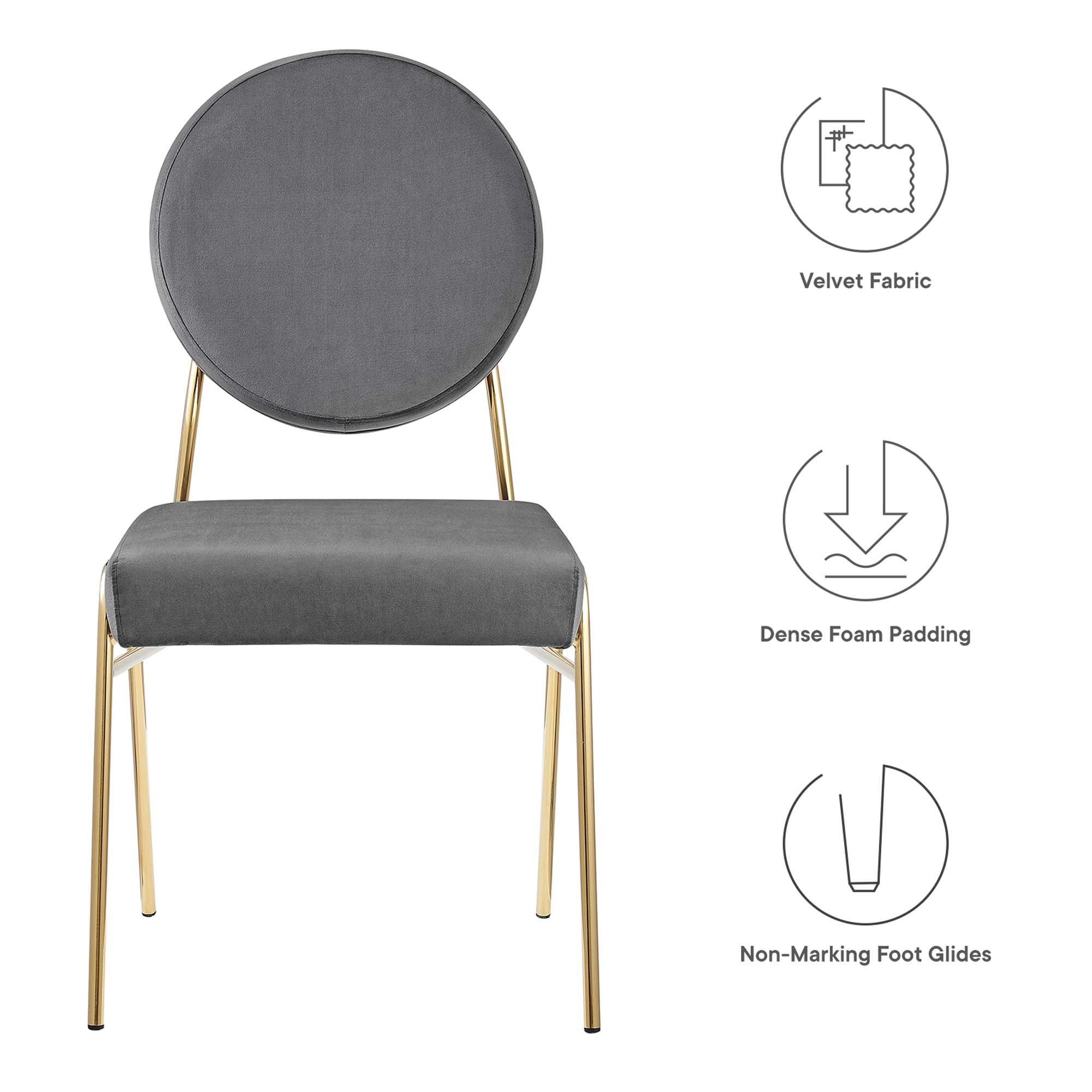 Craft Performance Velvet Dining Side Chair by Modway