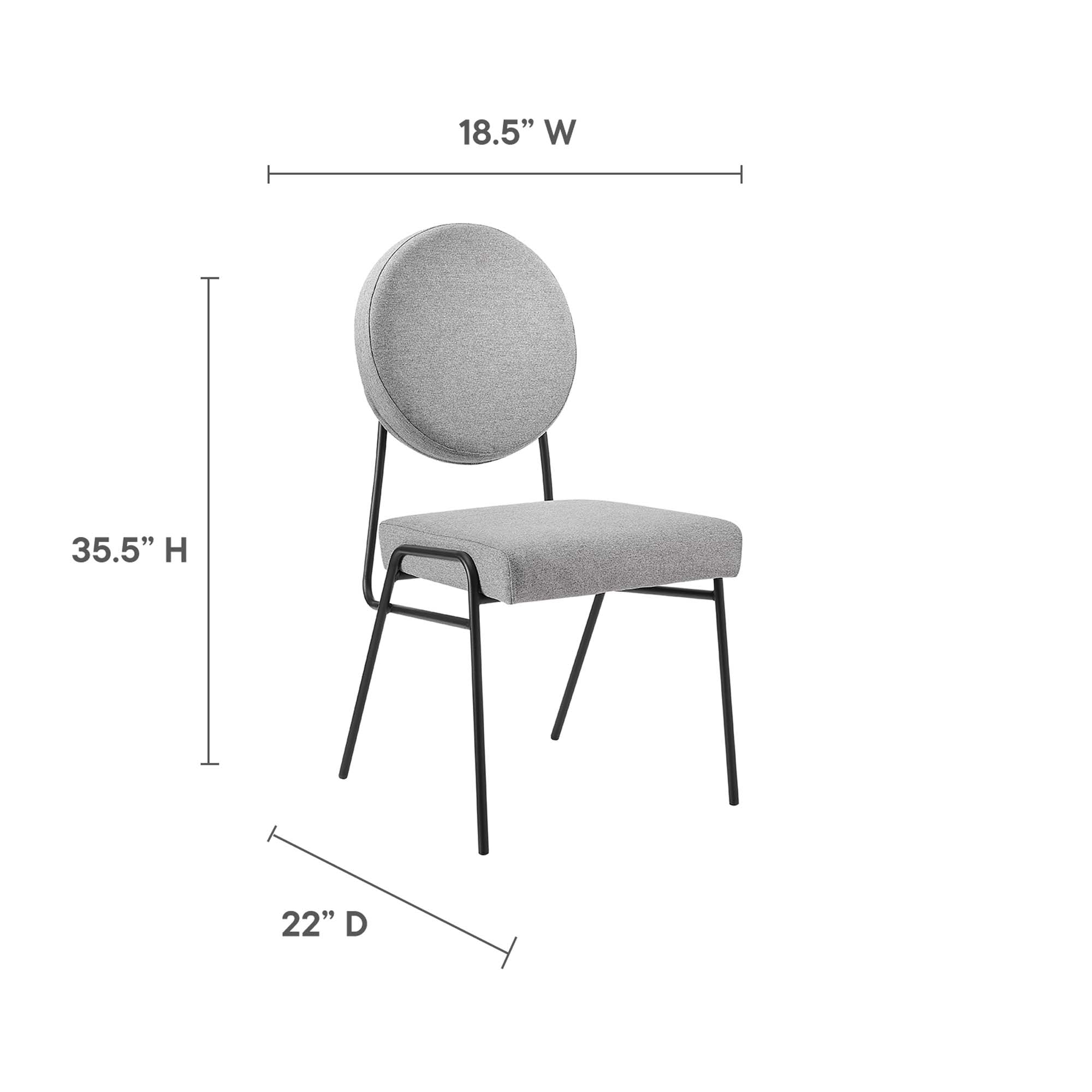 Craft Upholstered Fabric Dining Side Chairs by Modway
