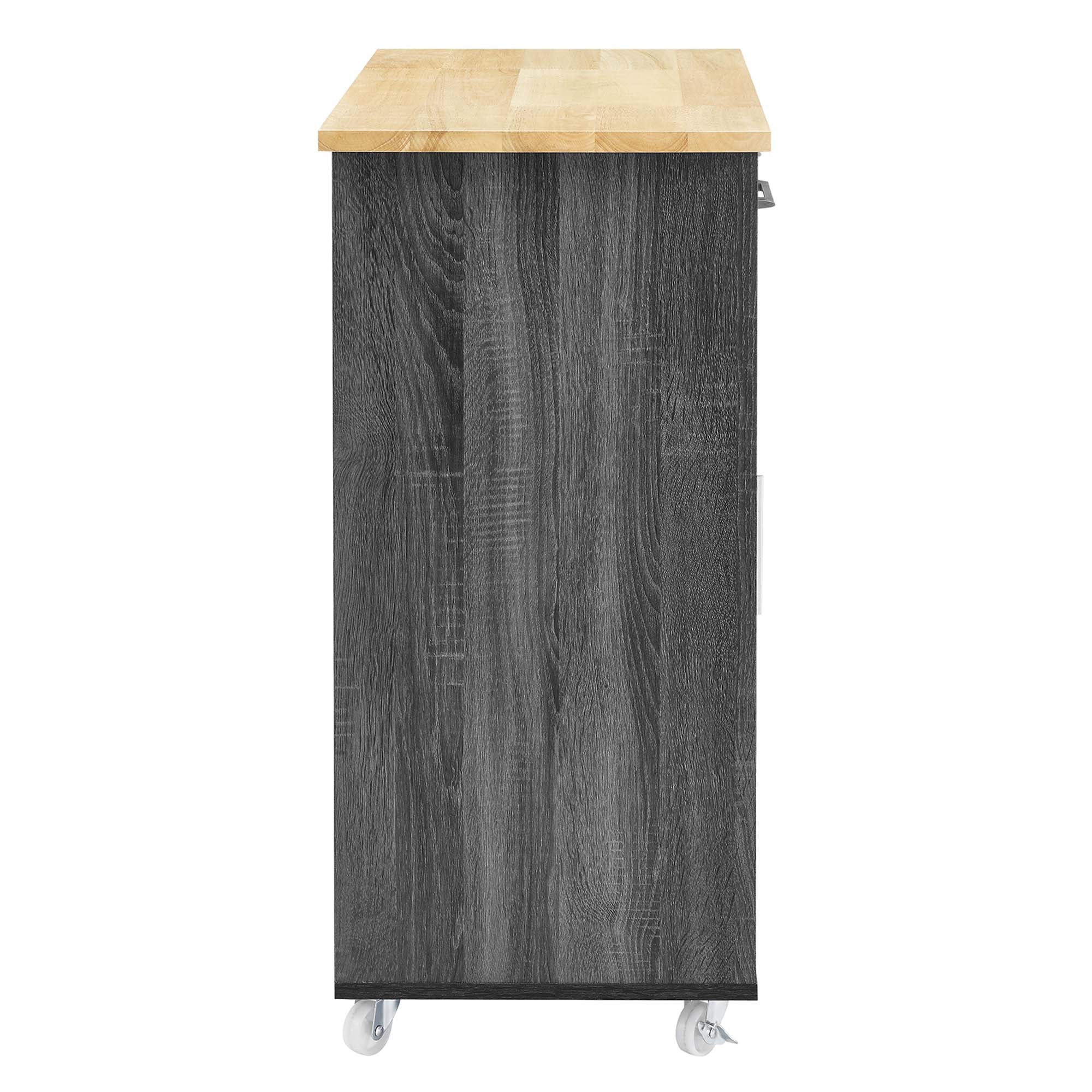 Culinary Kitchen Cart With Towel Bar by Modway
