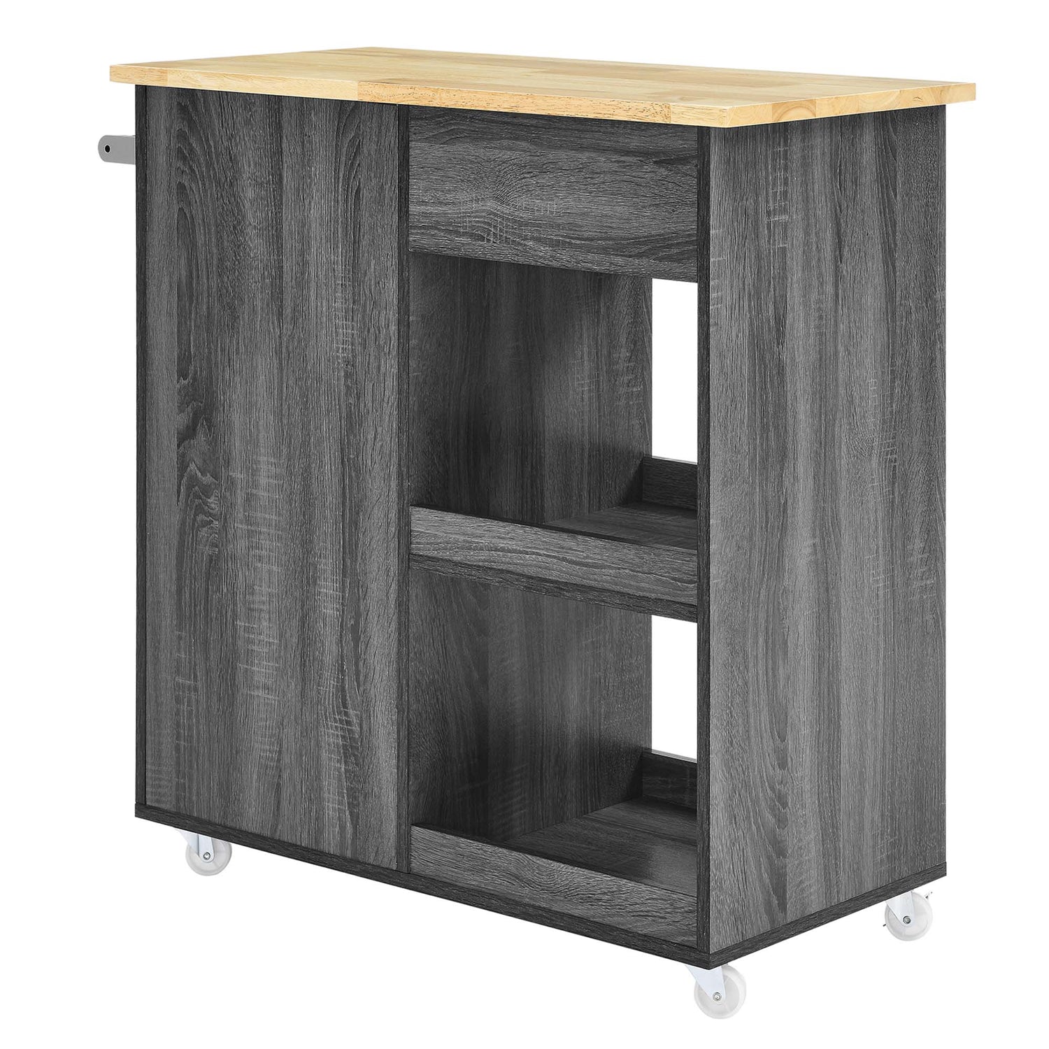 Culinary Kitchen Cart With Towel Bar by Modway