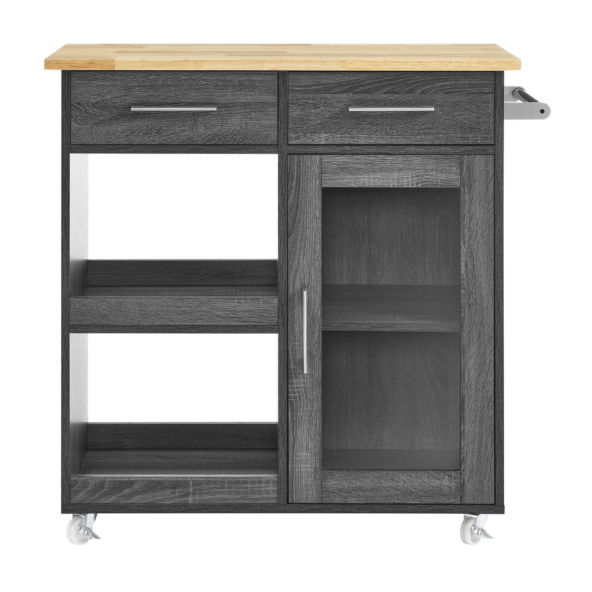 Culinary Kitchen Cart With Towel Bar by Modway
