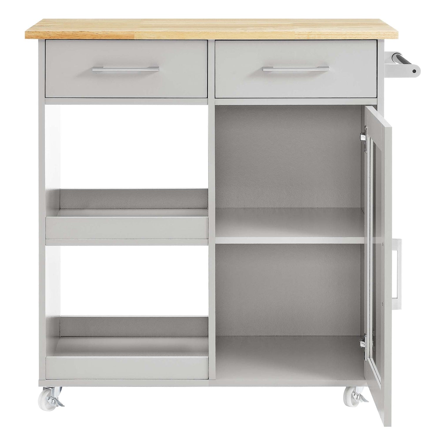 Culinary Kitchen Cart With Towel Bar by Modway