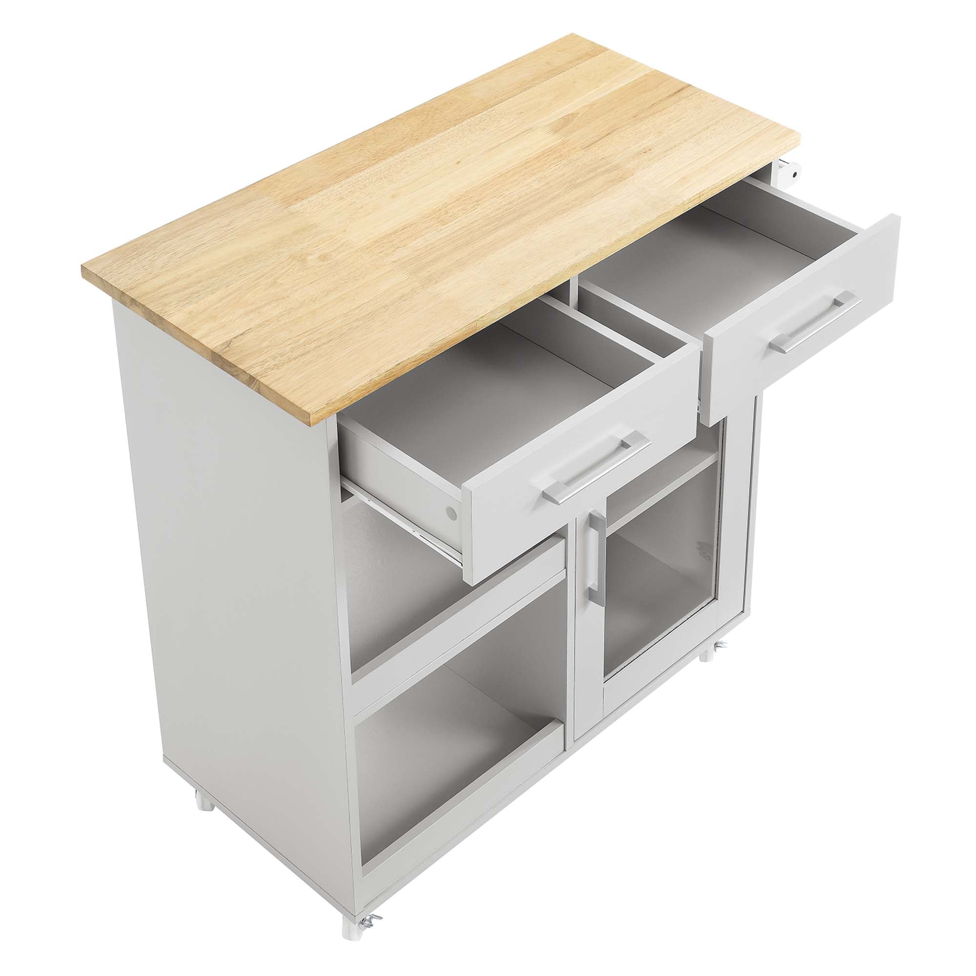Culinary Kitchen Cart With Towel Bar by Modway
