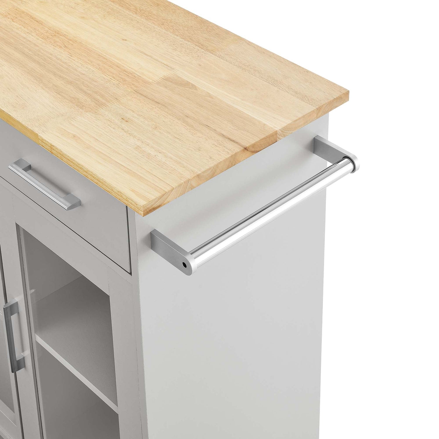 Culinary Kitchen Cart With Towel Bar by Modway