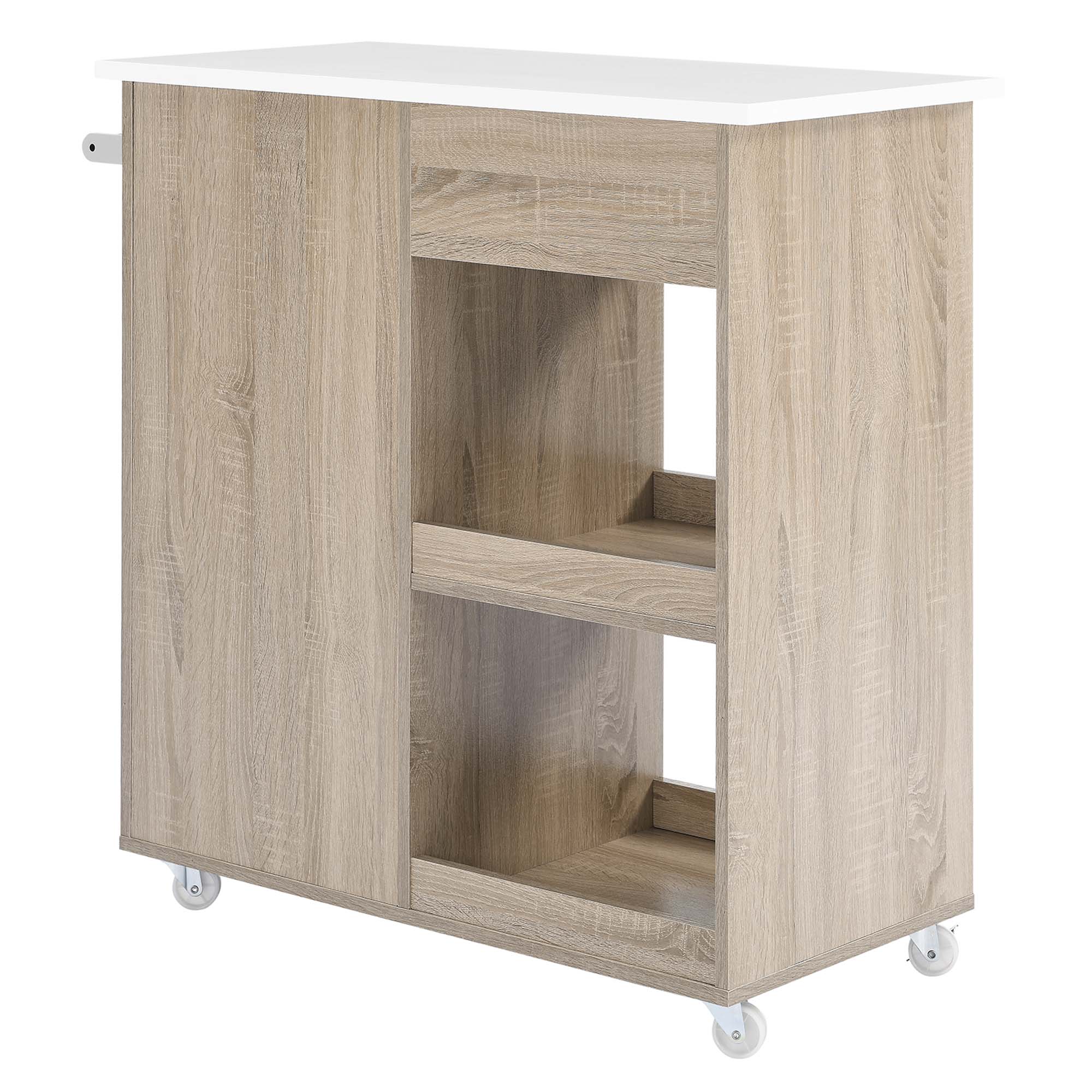 Culinary Kitchen Cart With Towel Bar by Modway