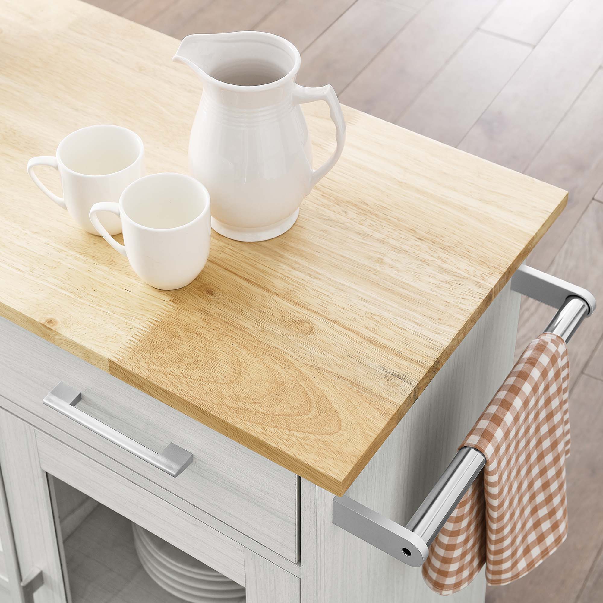 Culinary Kitchen Cart With Towel Bar by Modway