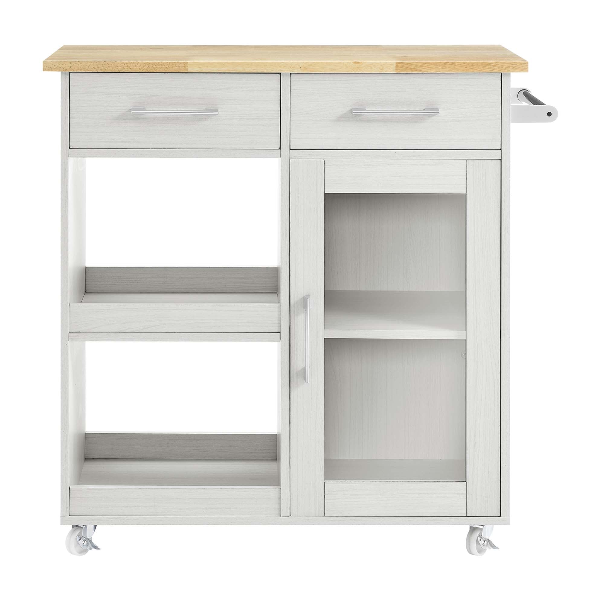 Culinary Kitchen Cart With Towel Bar by Modway