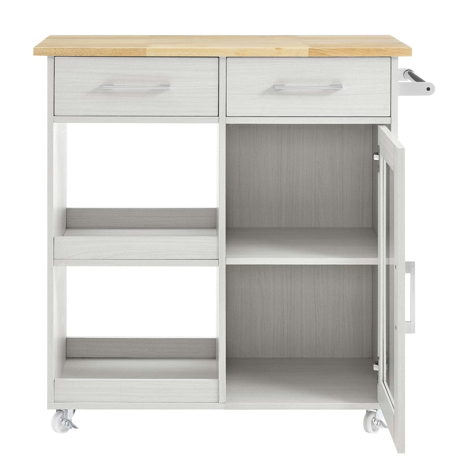 Culinary Kitchen Cart With Towel Bar by Modway