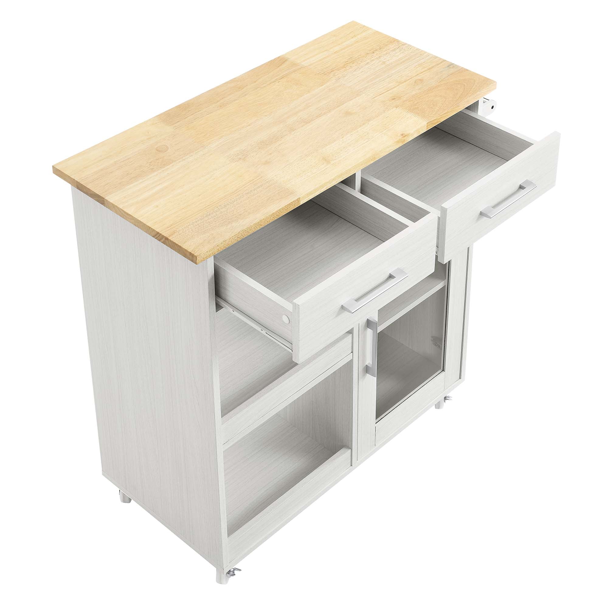 Culinary Kitchen Cart With Towel Bar by Modway