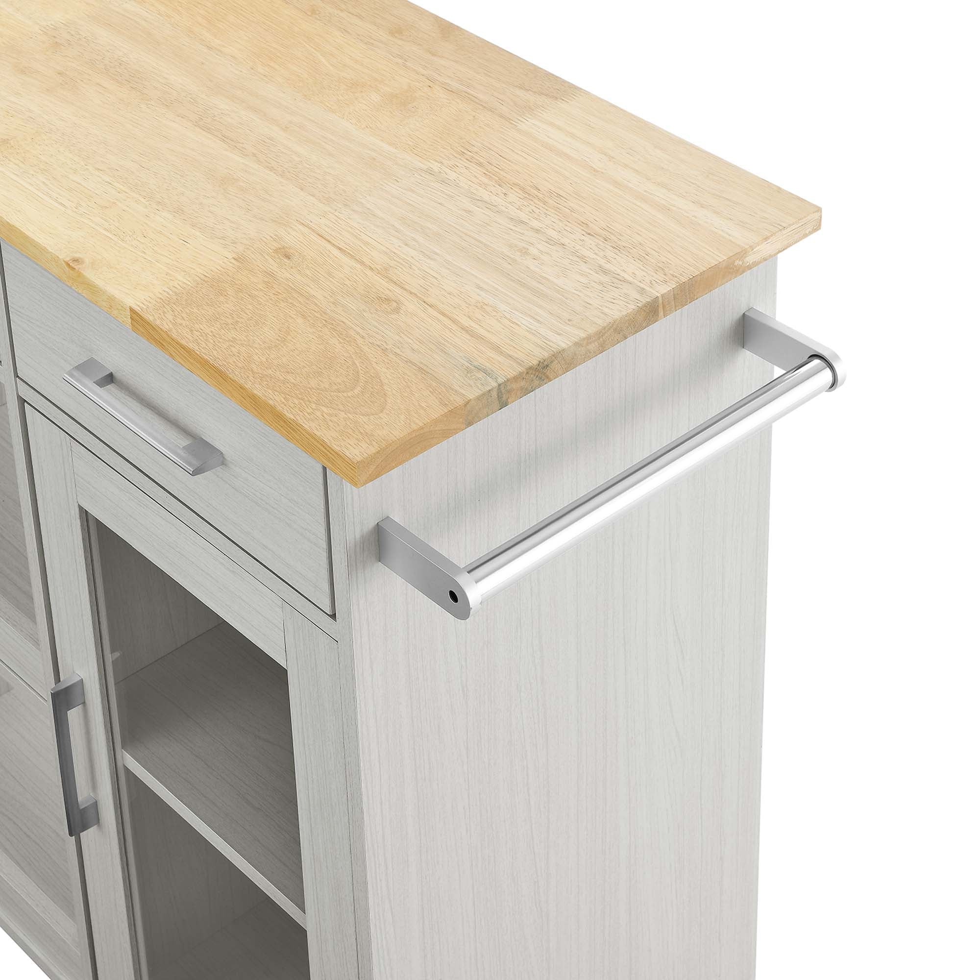 Culinary Kitchen Cart With Towel Bar by Modway