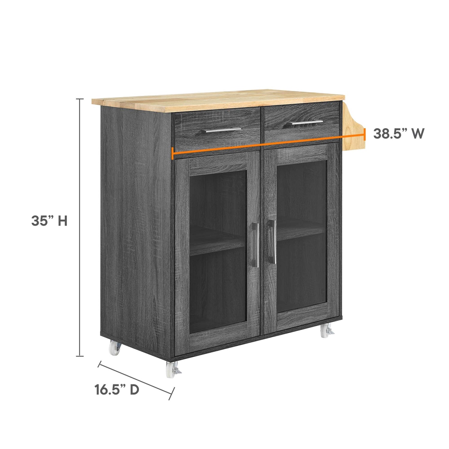 Cuisine Kitchen Cart by Modway