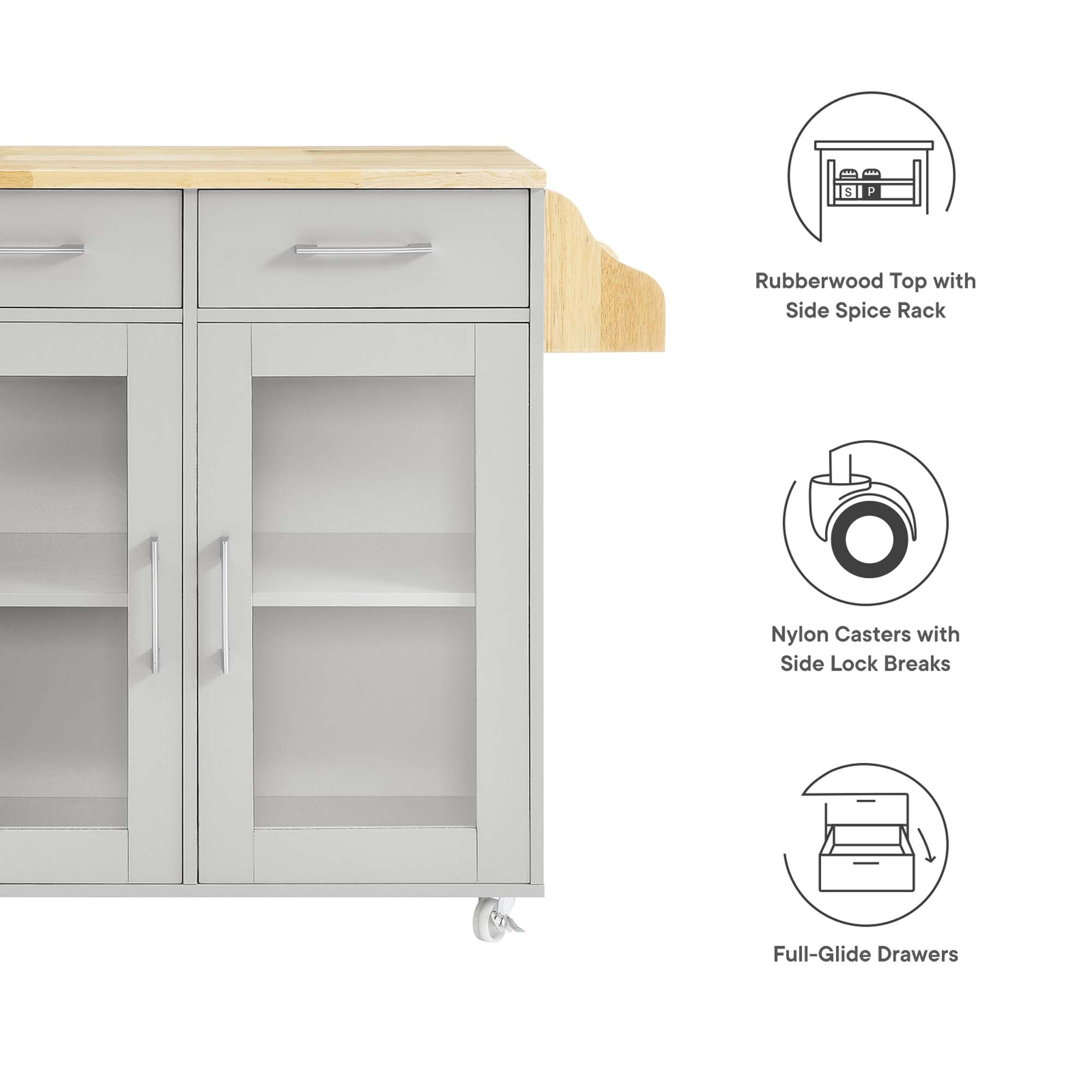 Cuisine Kitchen Cart by Modway