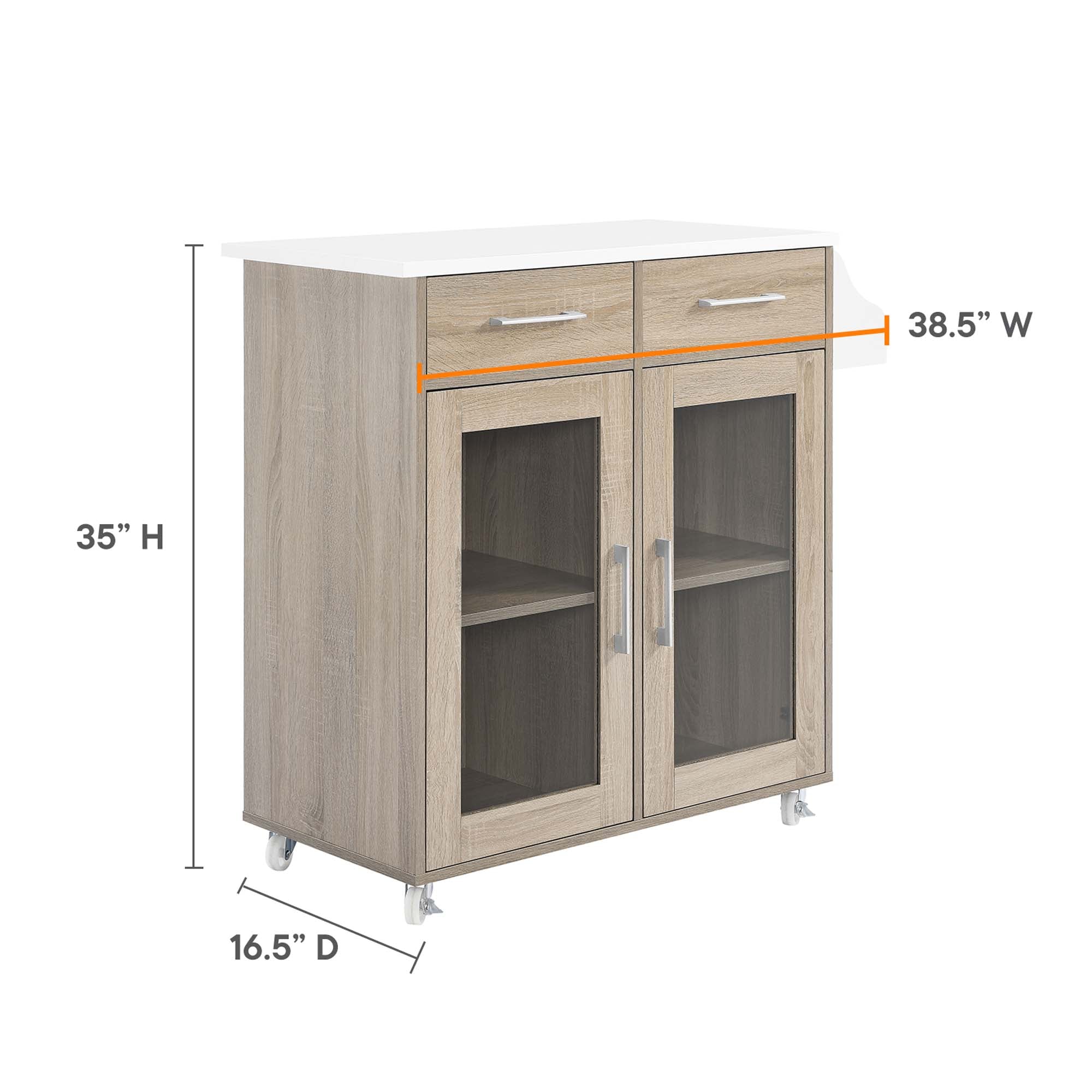 Cuisine Kitchen Cart by Modway