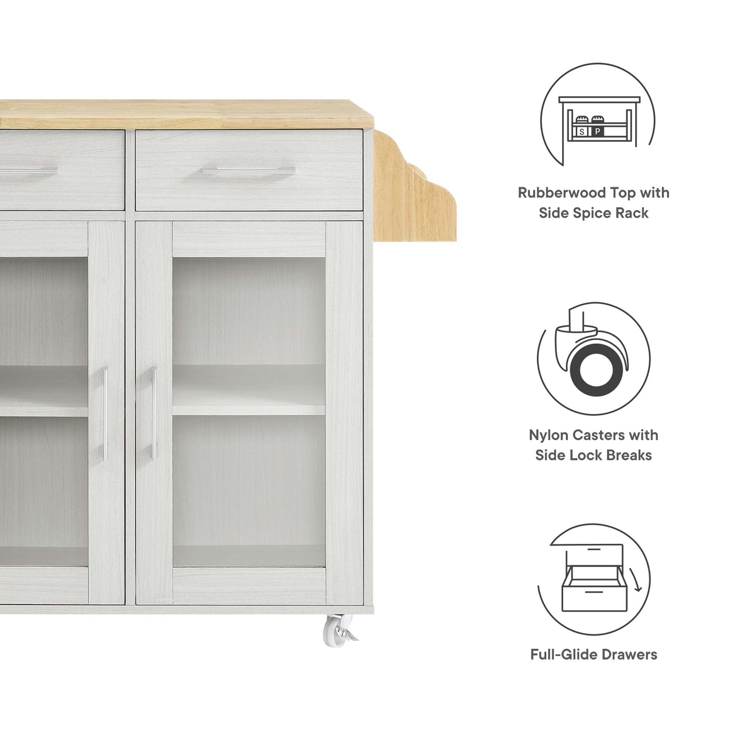 Cuisine Kitchen Cart by Modway