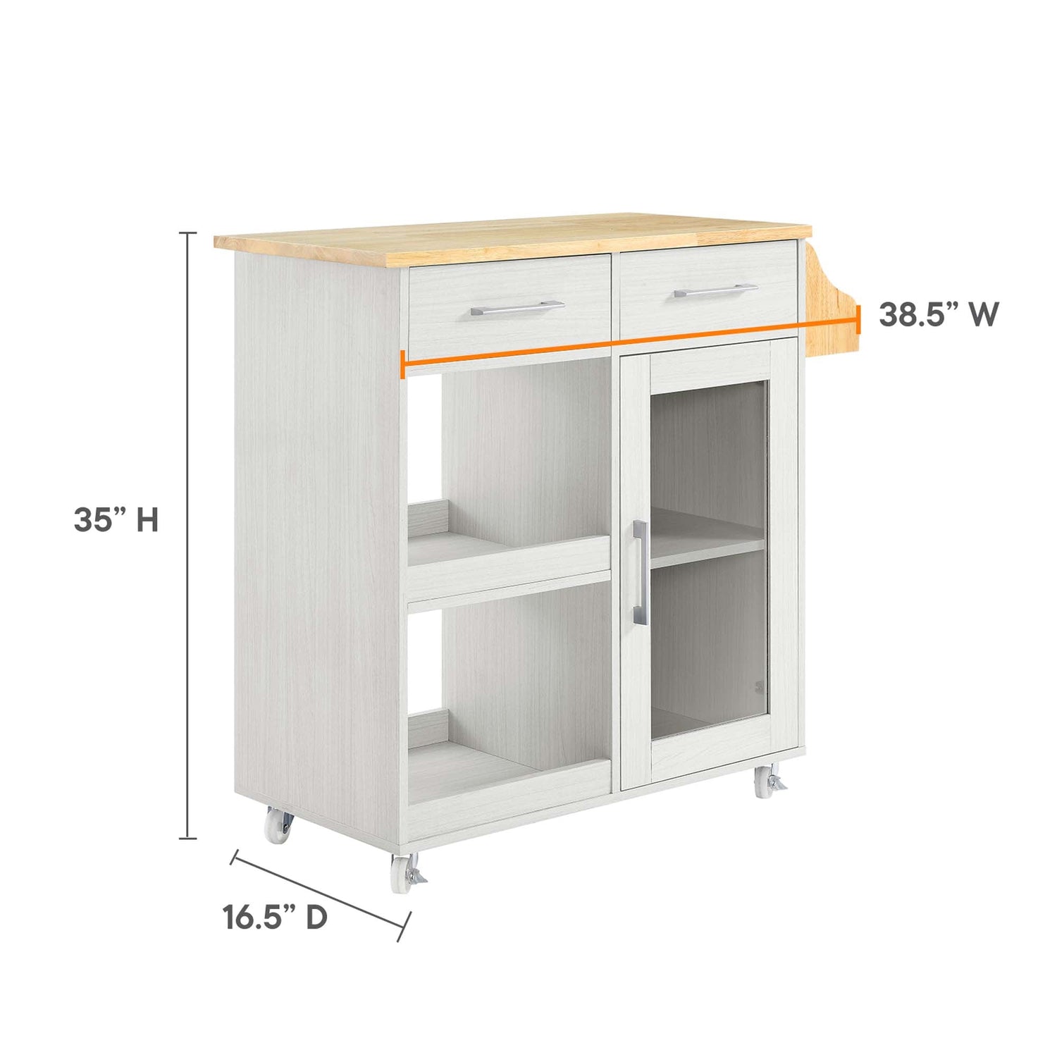 Cuisine Kitchen Cart by Modway