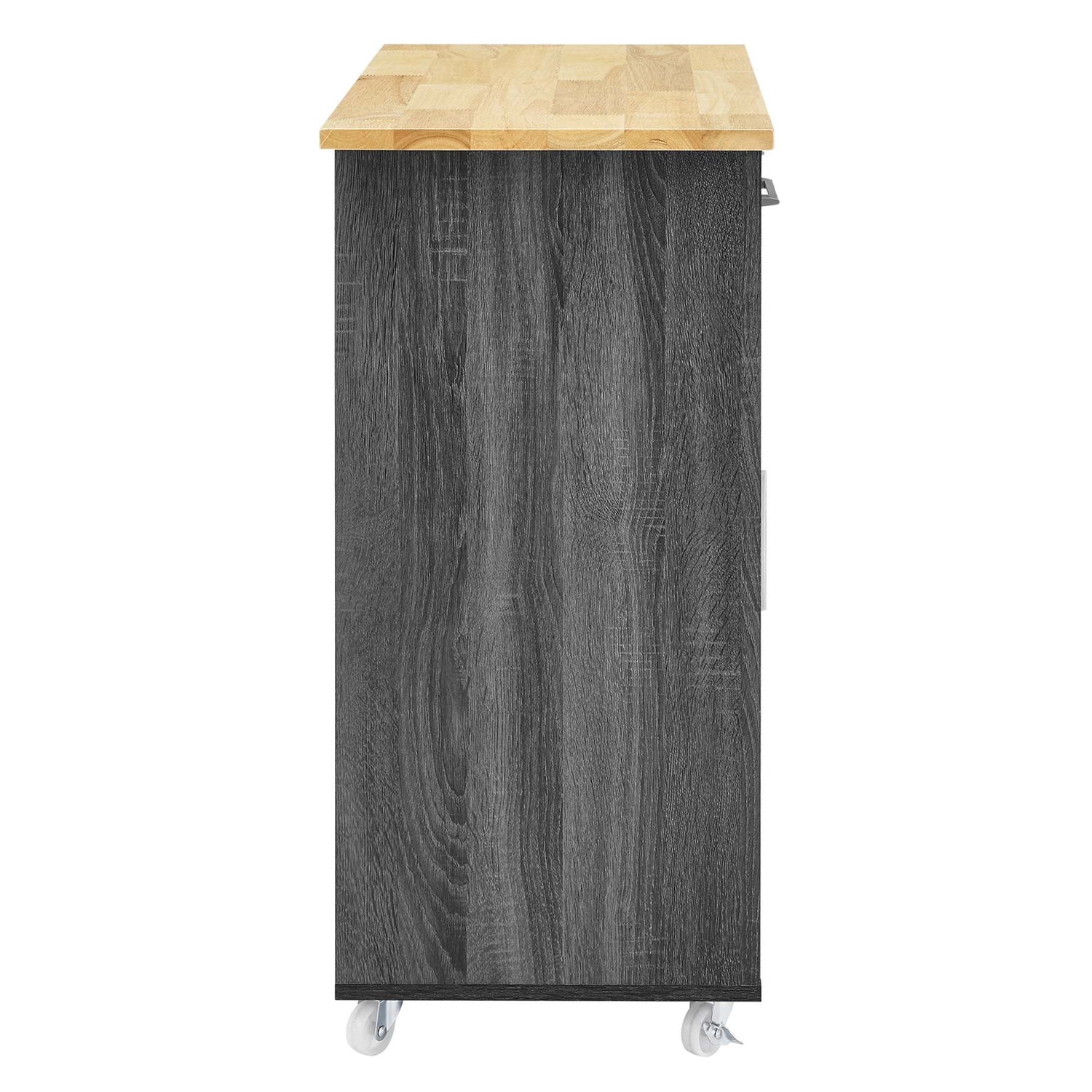 Culinary Kitchen Cart With Spice Rack by Modway