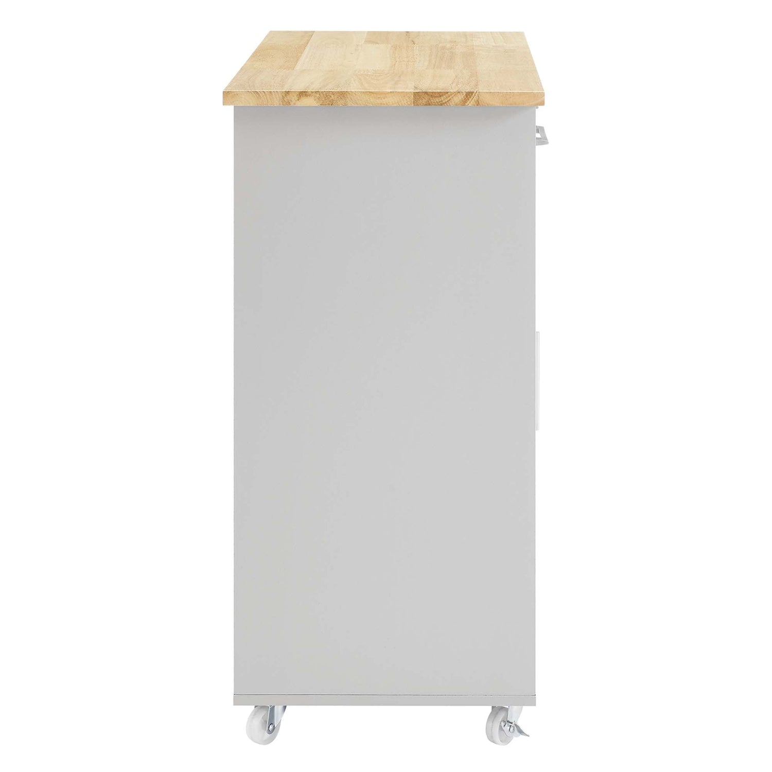 Culinary Kitchen Cart With Spice Rack by Modway