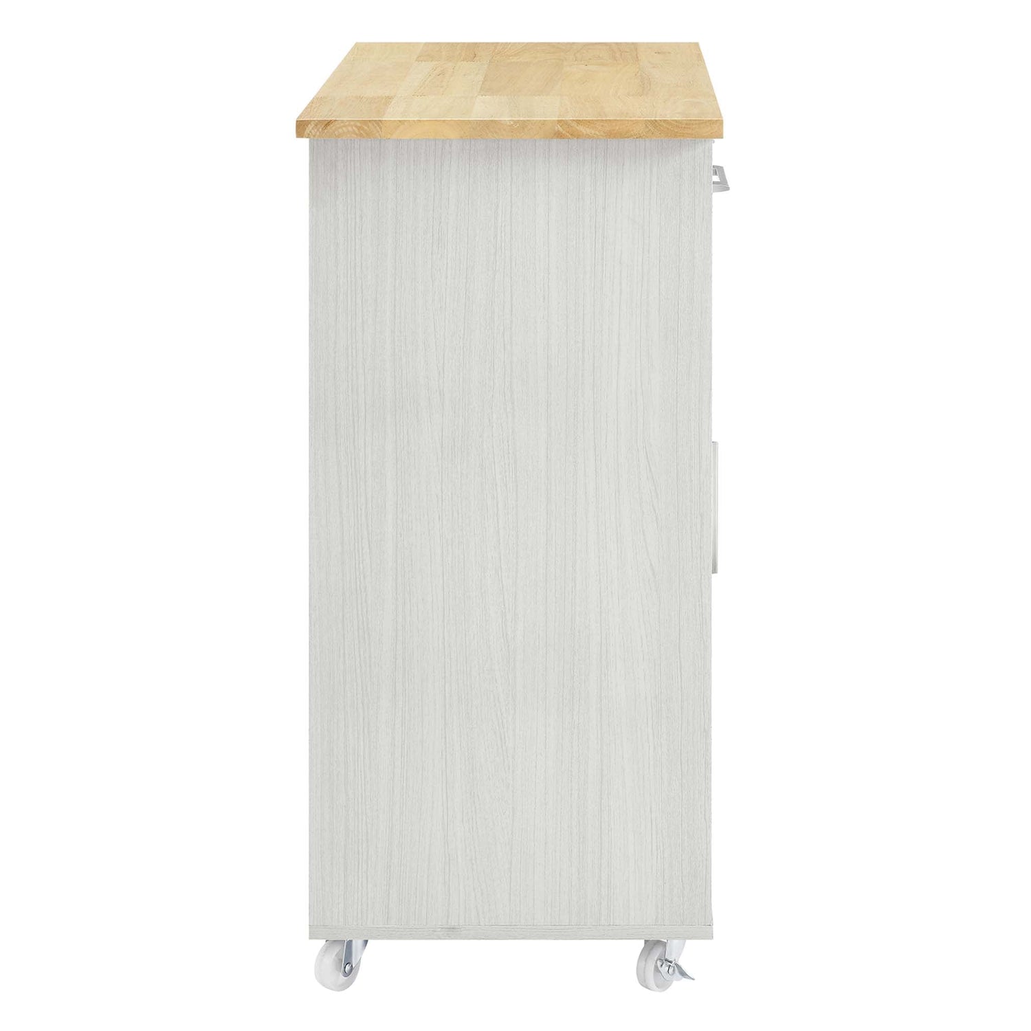 Culinary Kitchen Cart With Spice Rack by Modway