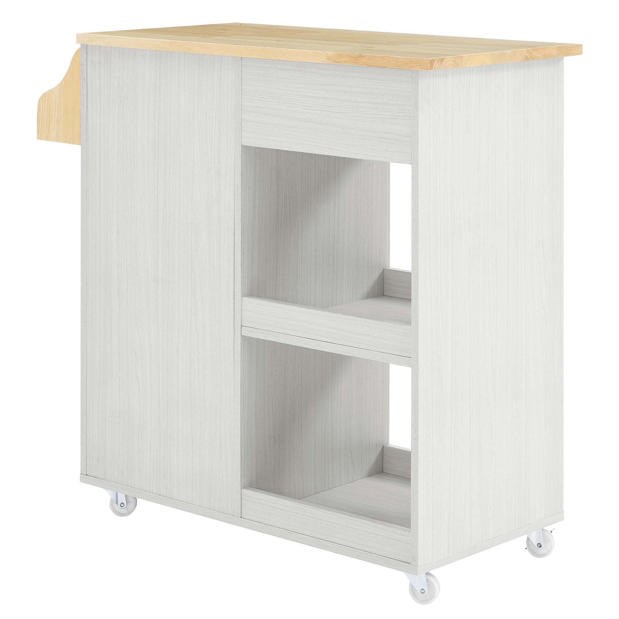 Culinary Kitchen Cart With Spice Rack by Modway
